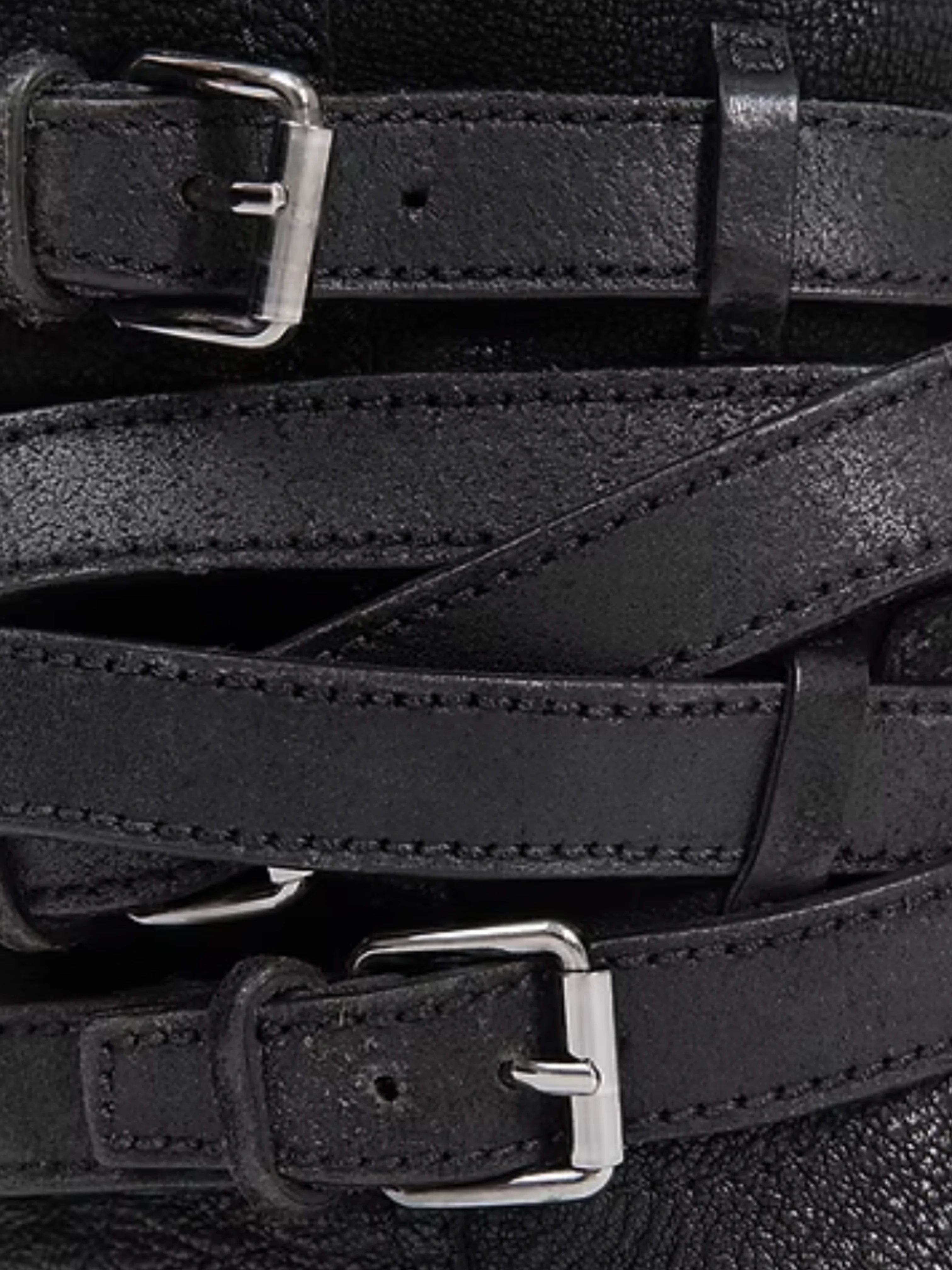 Miu Miu 2000s Black Buckle Boots - Image 4