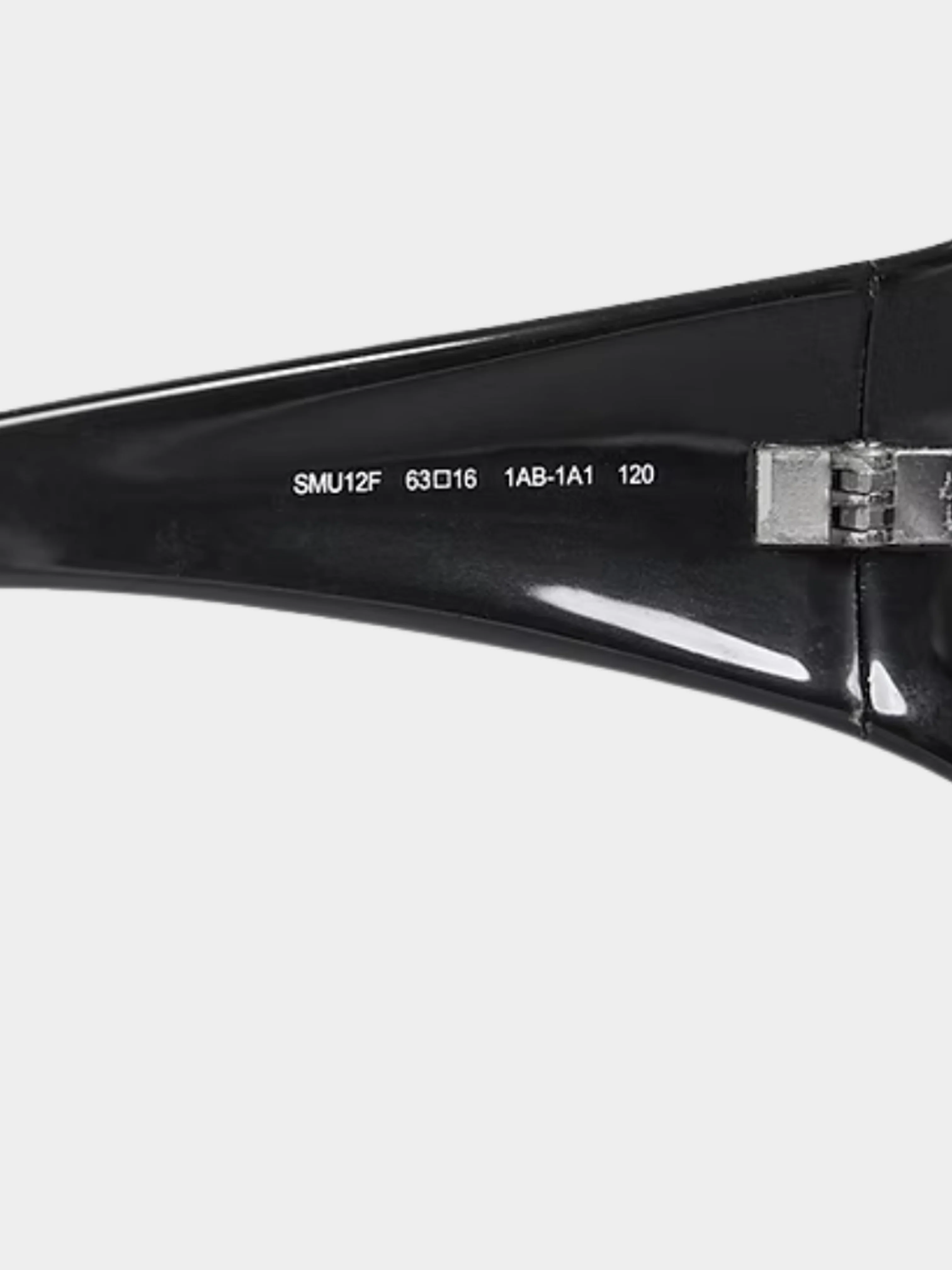Miu Miu 2000s Black Oversized Sunglasses - Image 4