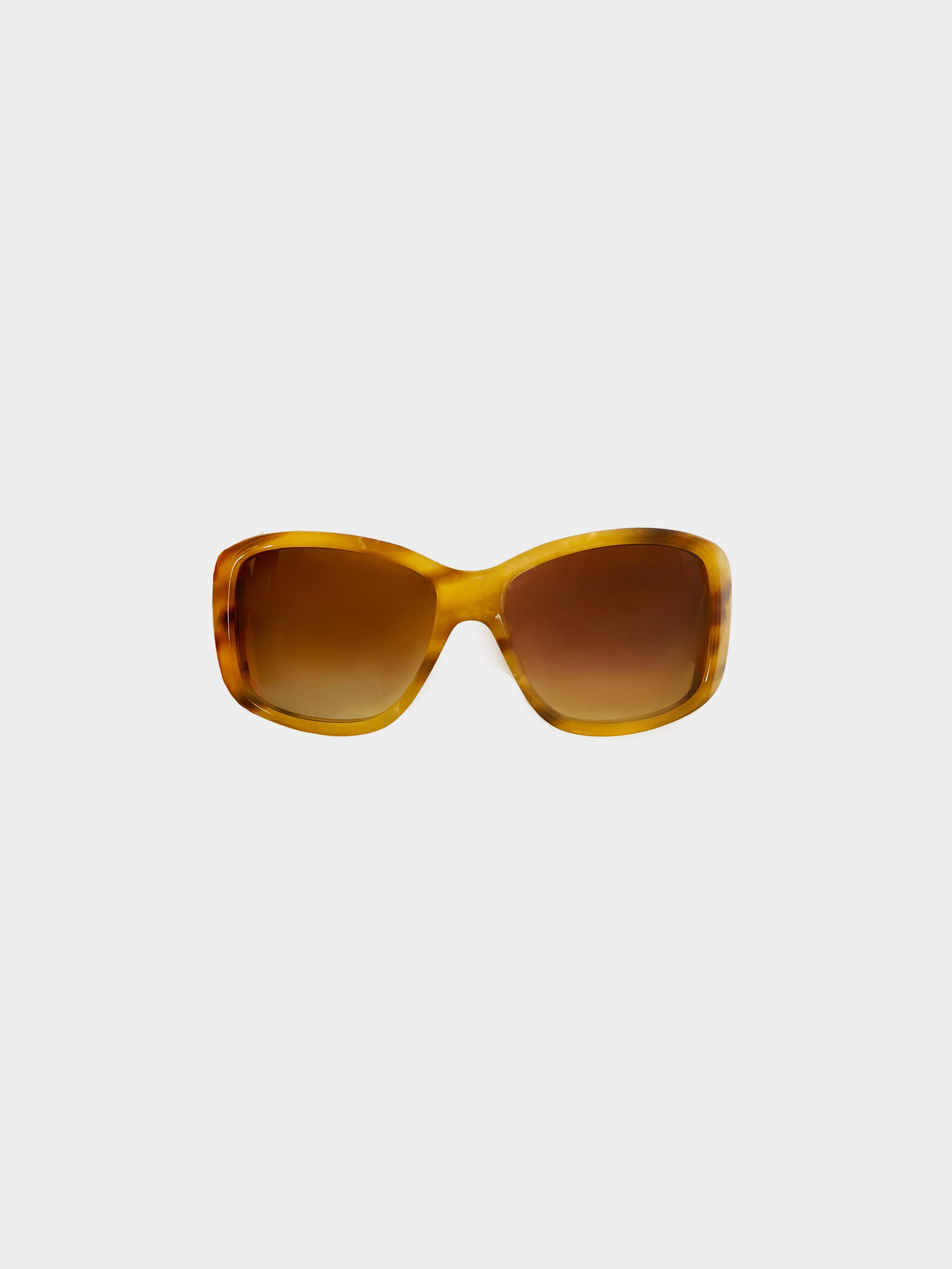 Miu Miu 2000s Gradient Brown Crown Sunglasses - Image 2