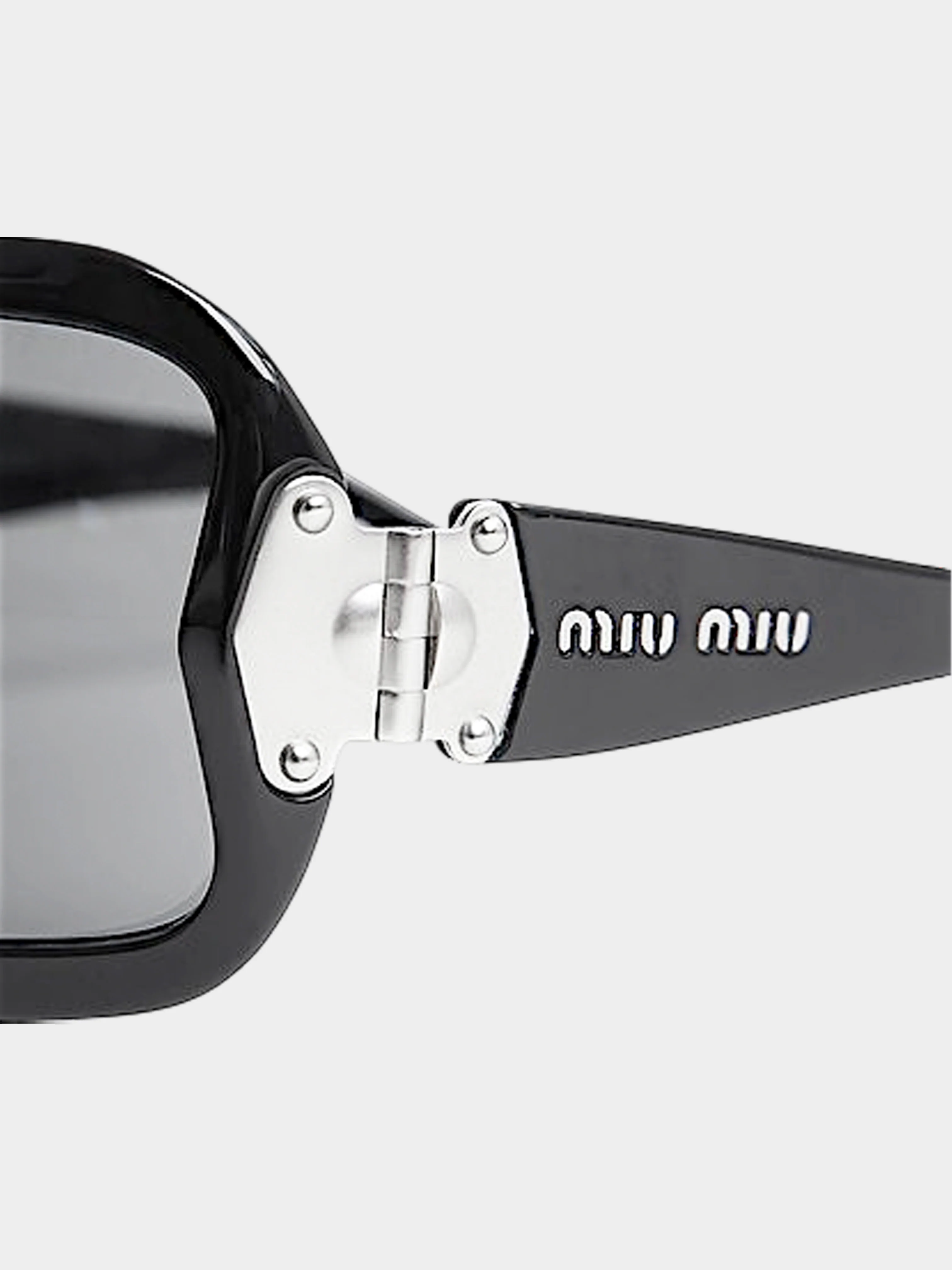 Miu Miu 2000s Shield Logo Sunglasses - Image 3