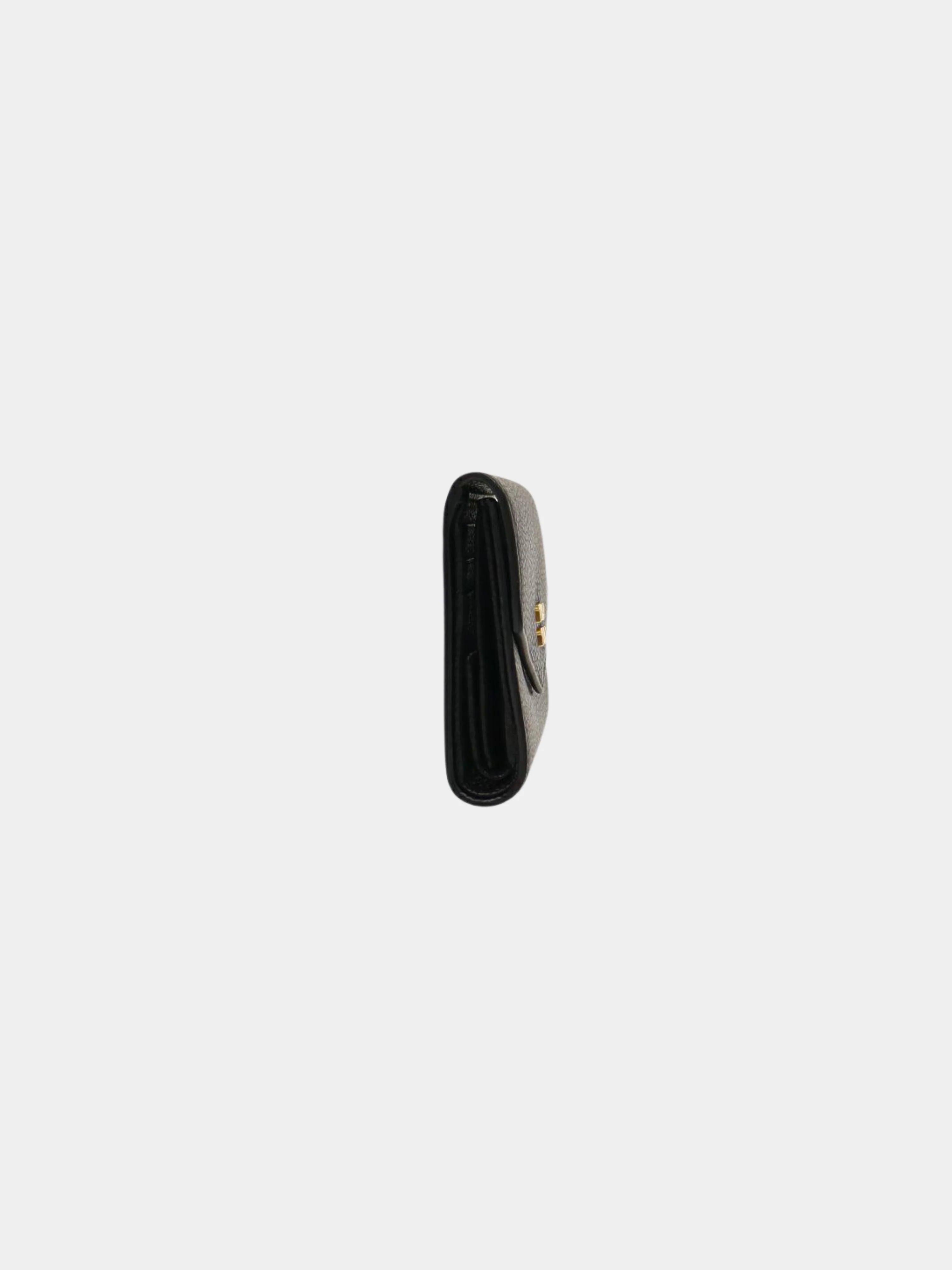 Miu Miu 2010s Black Leather Compact Wallet - Image 3
