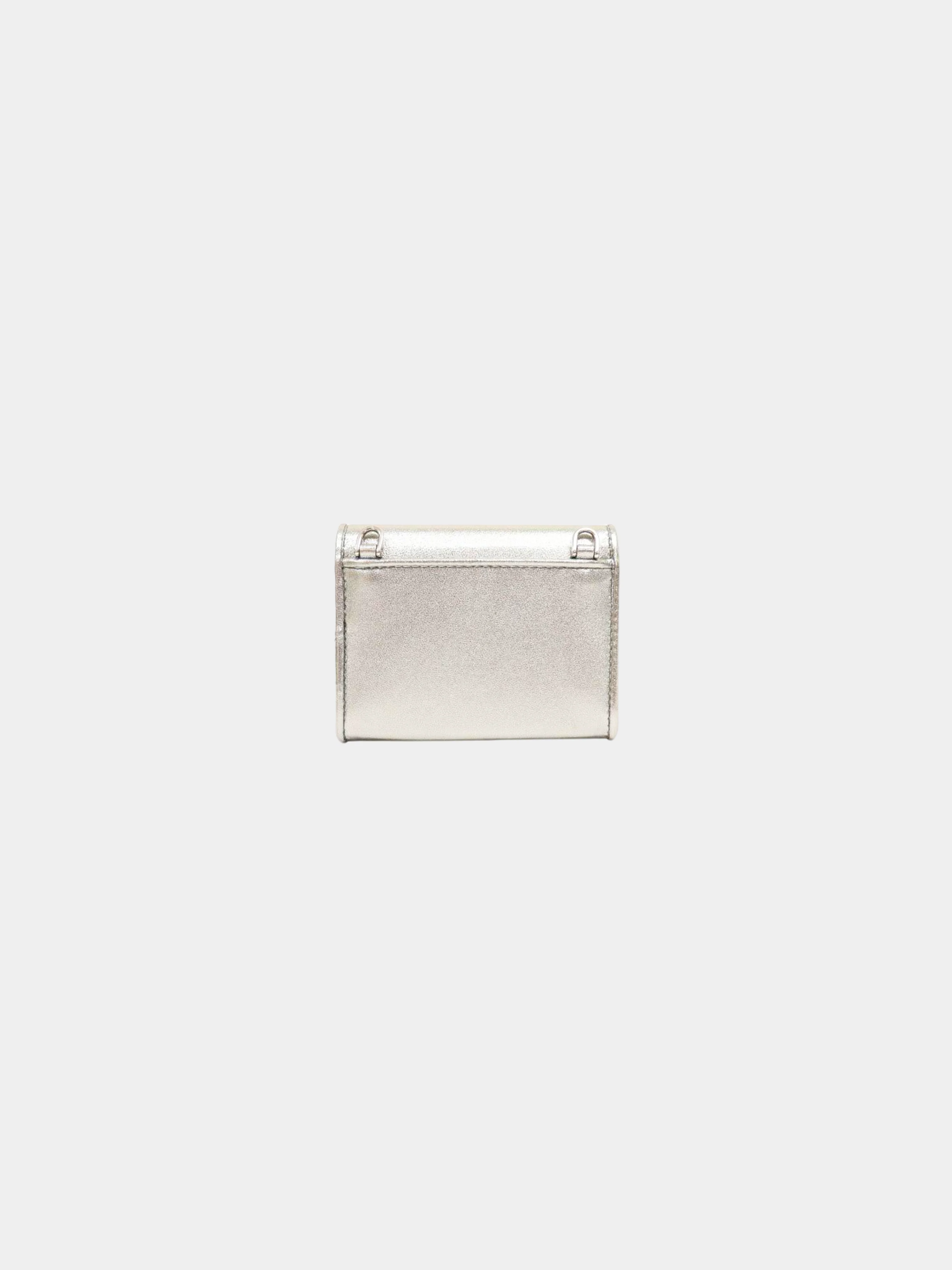 Miu Miu 2010s Silver Logo chain wallet - Image 2