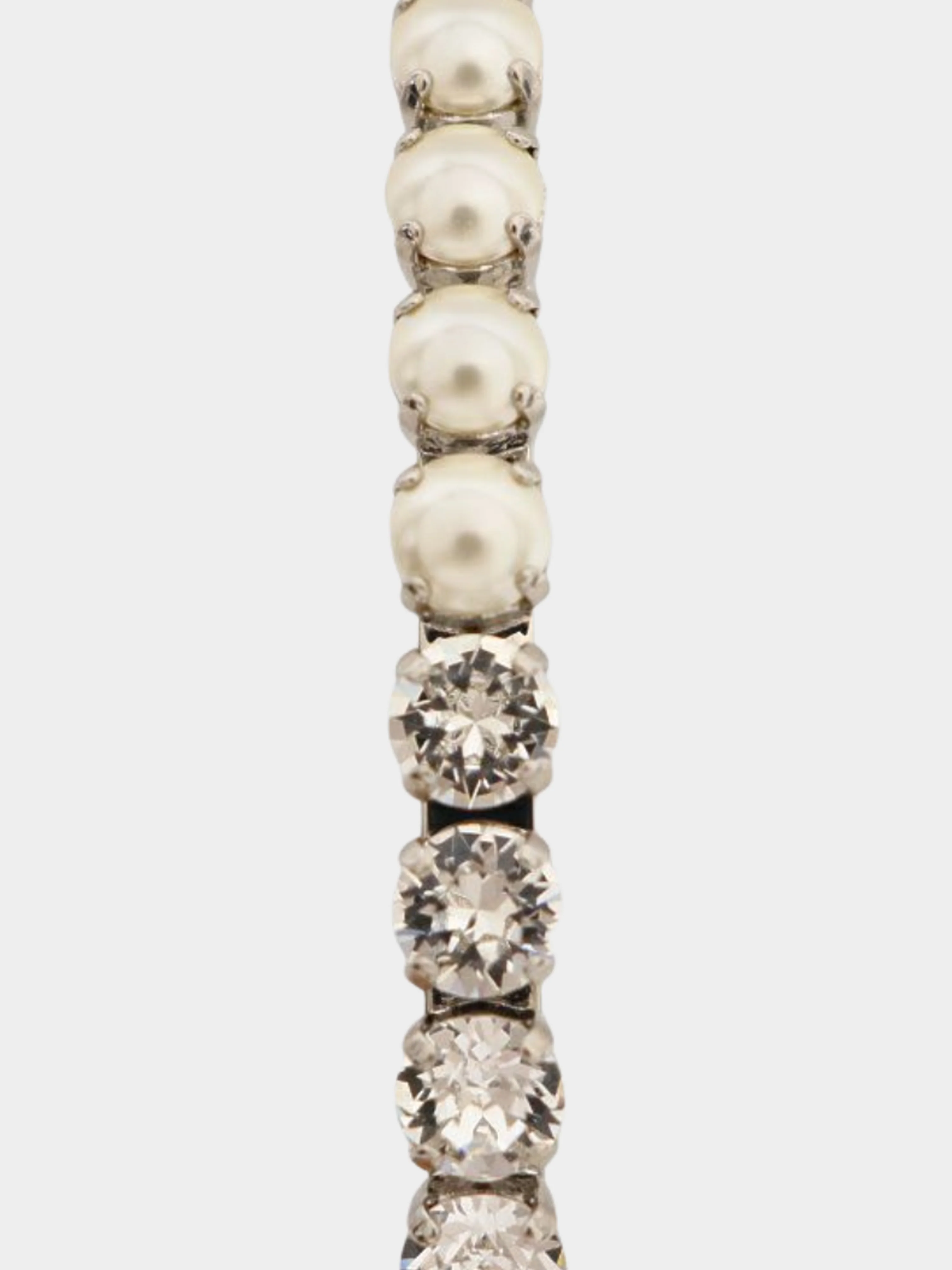 Miu Miu 2010s Silver Rhinestone Headband - Image 3