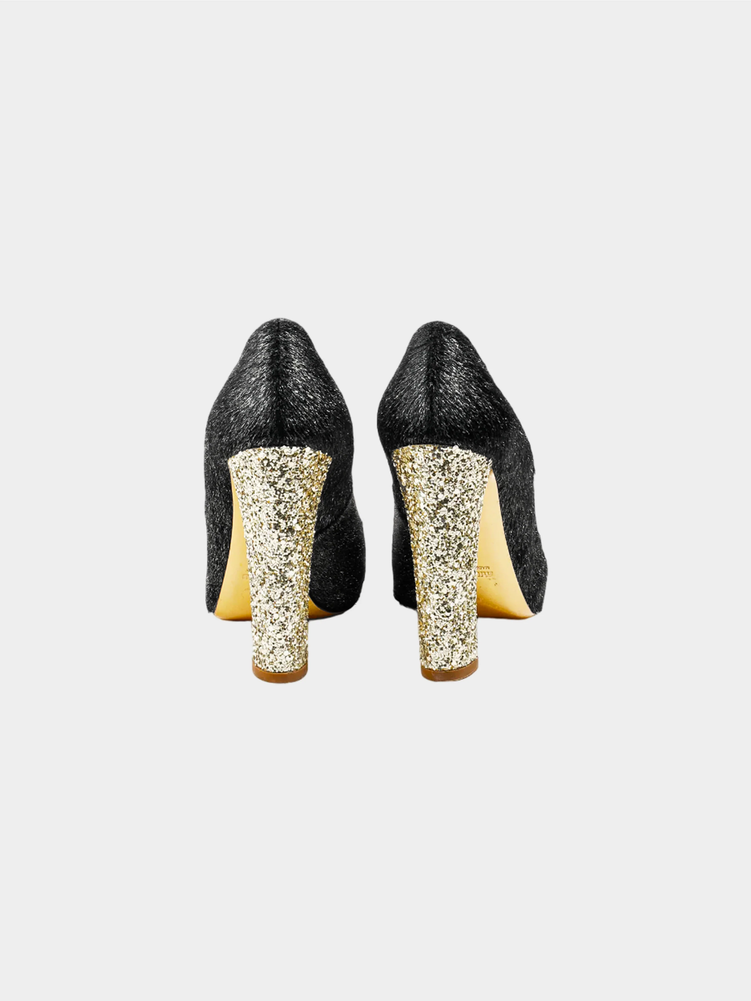 Miu Miu 2011 Calzature Donna Cavallino Lame Ponyhair Glitter Pumps - Image 3