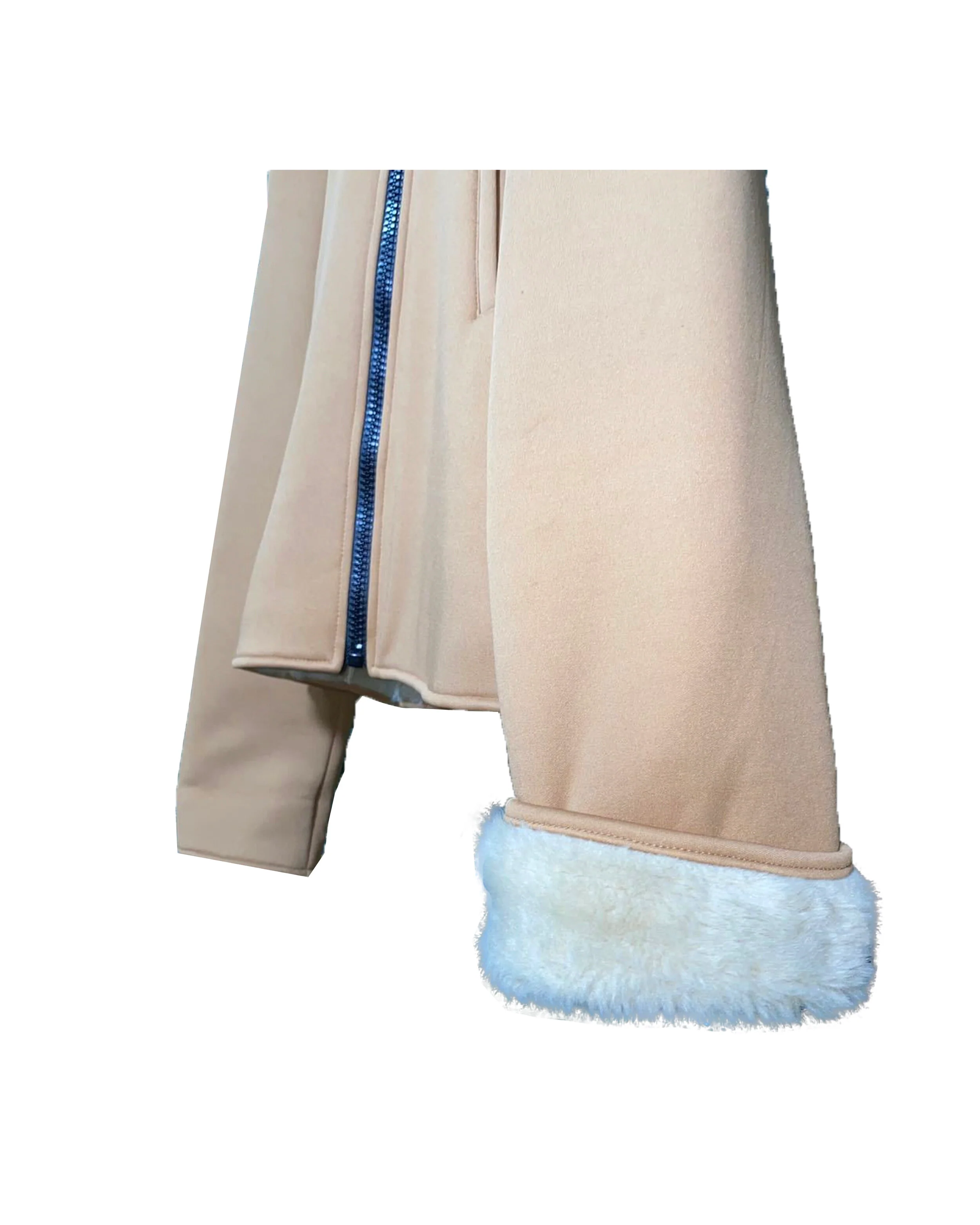 Miu Miu AW 1999 Beige Fur Trim Rare Jacket - Image 4