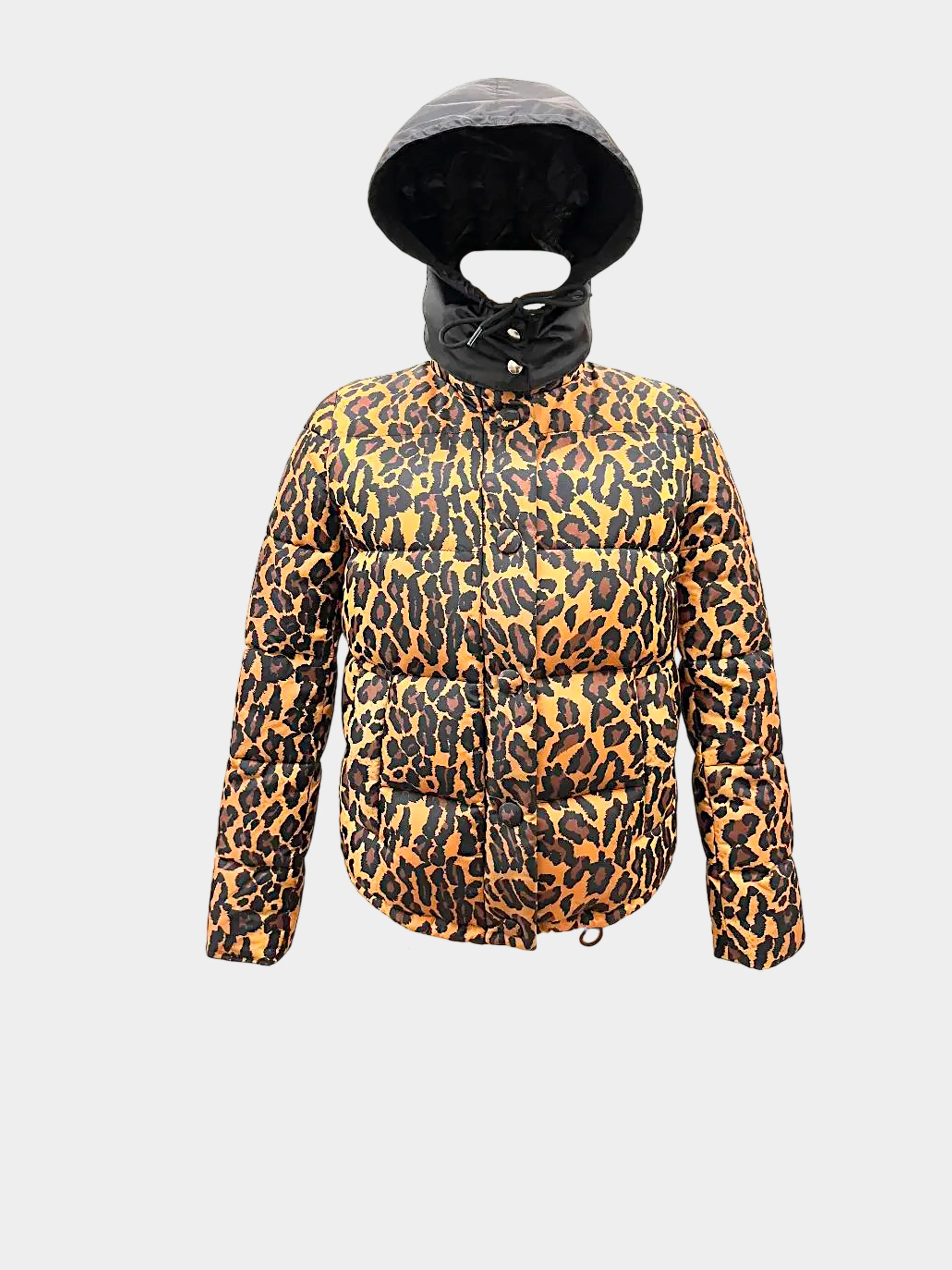 Miu Miu AW 2019 Leopard Print Padded Nylon Jacket - Image 3