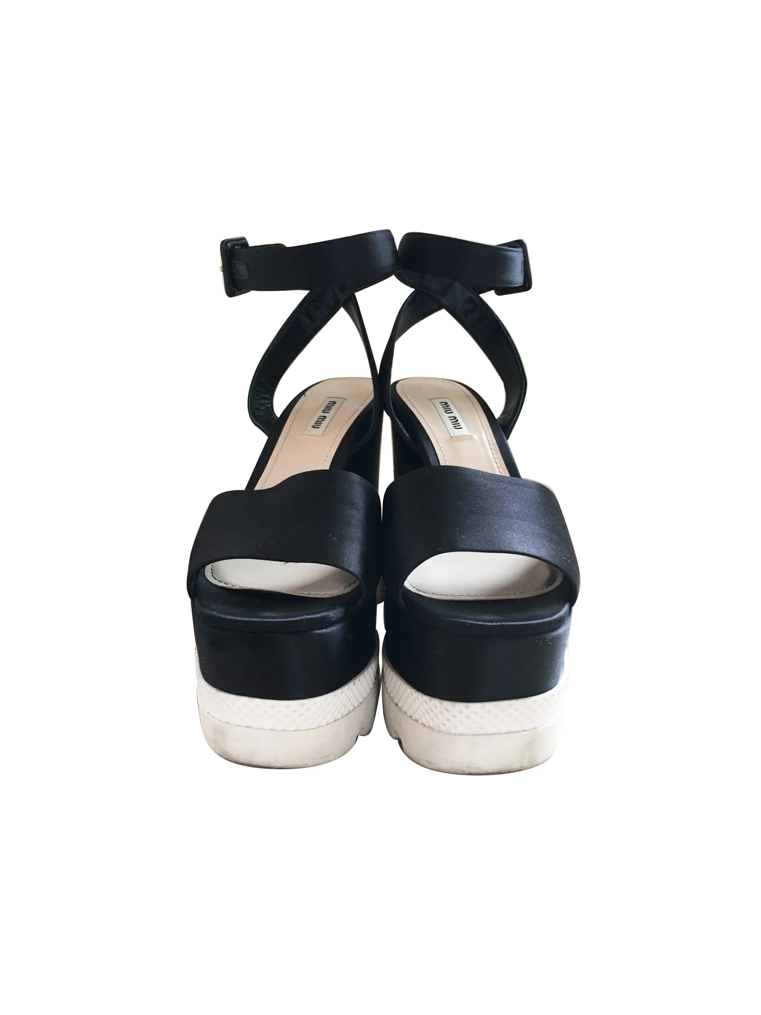 Miu Miu Black Platform Heels - Image 3