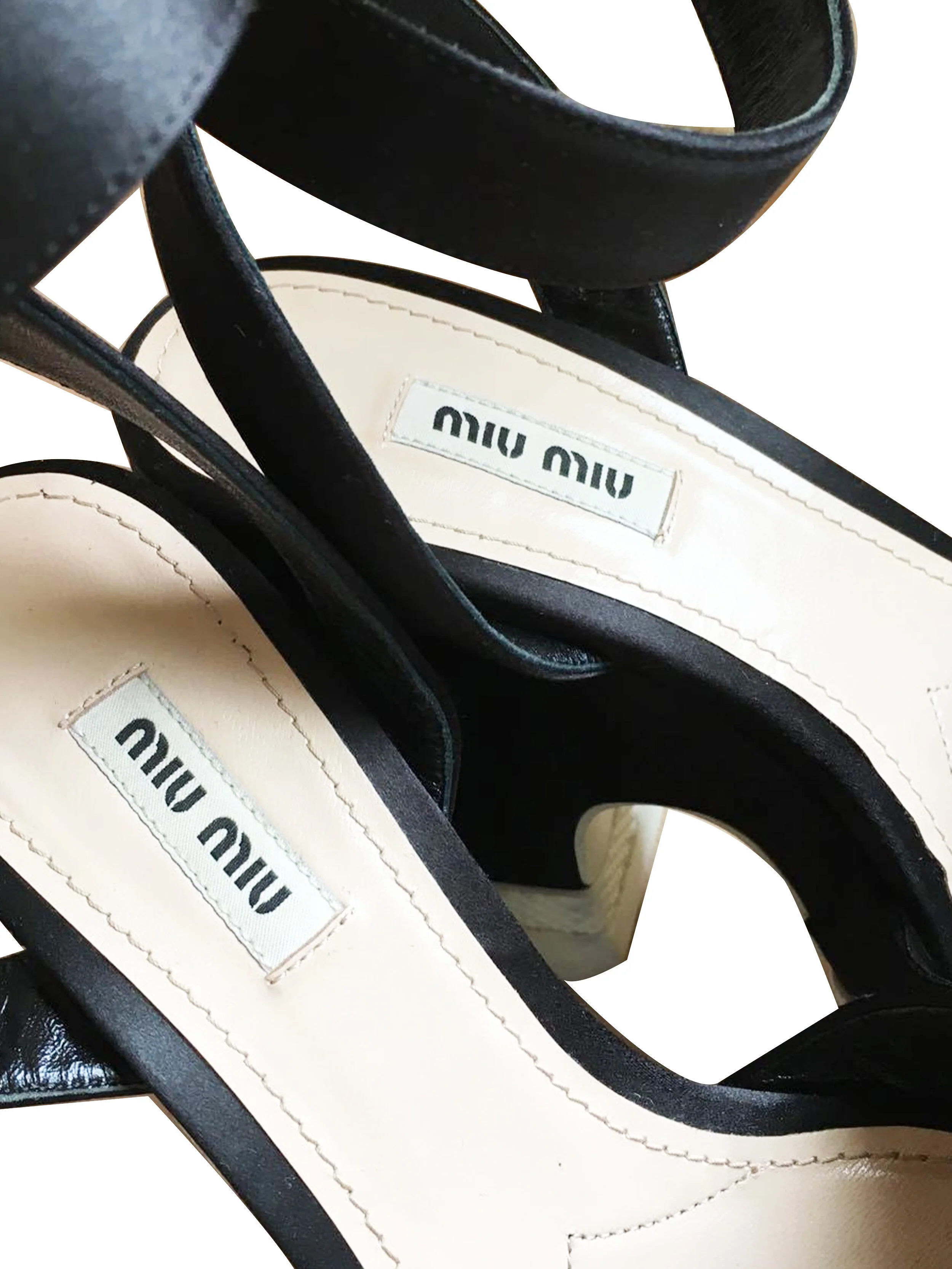 Miu Miu Black Platform Heels - Image 4