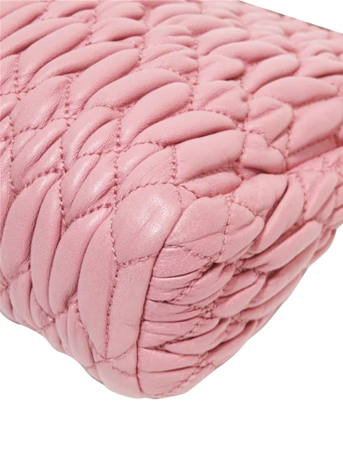 Miu Miu Cherry Pink Clasp Chain Bag - Image 3