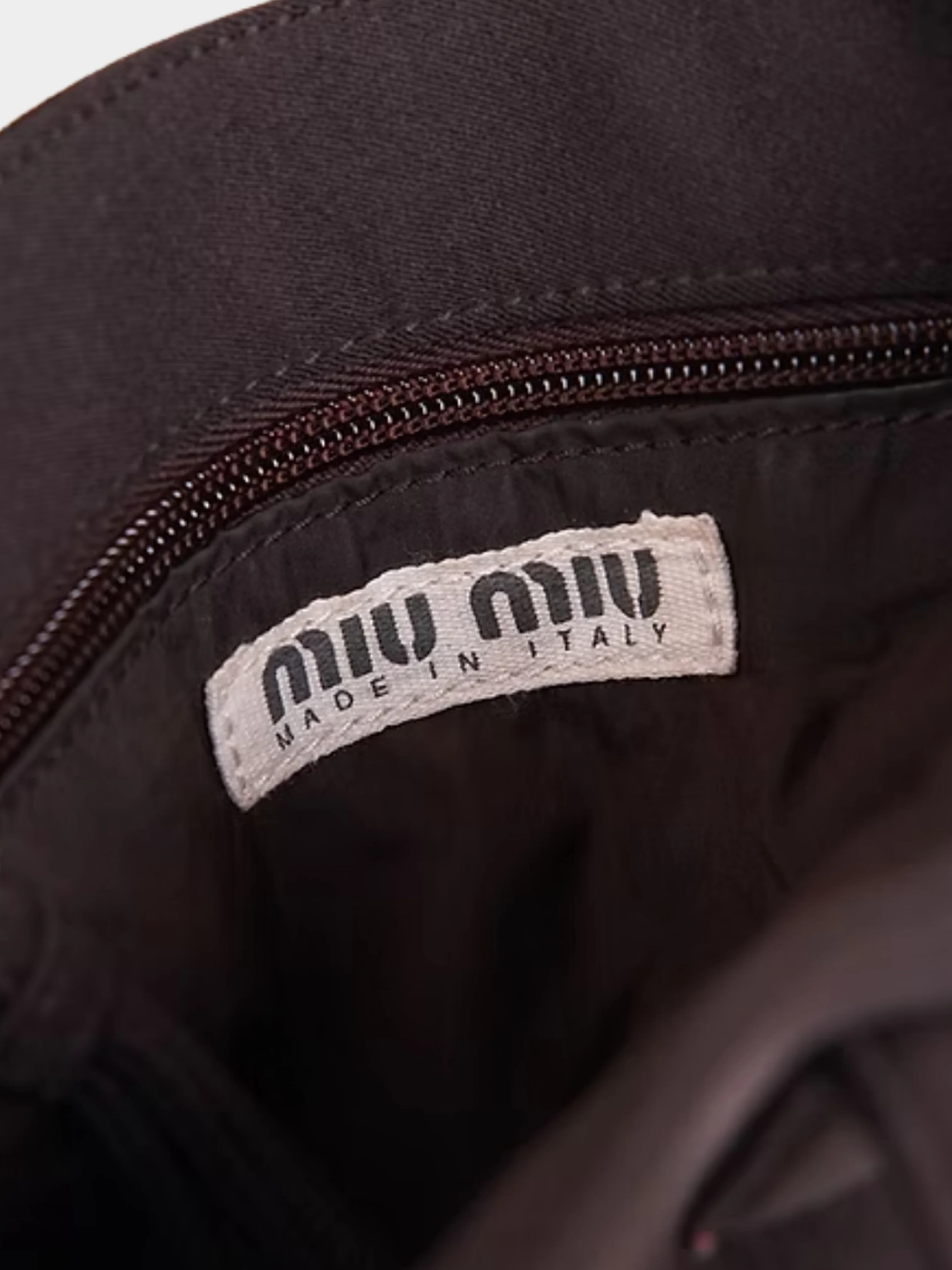 Miu Miu Early 1990s Brown Mini Tote Bag - Image 6