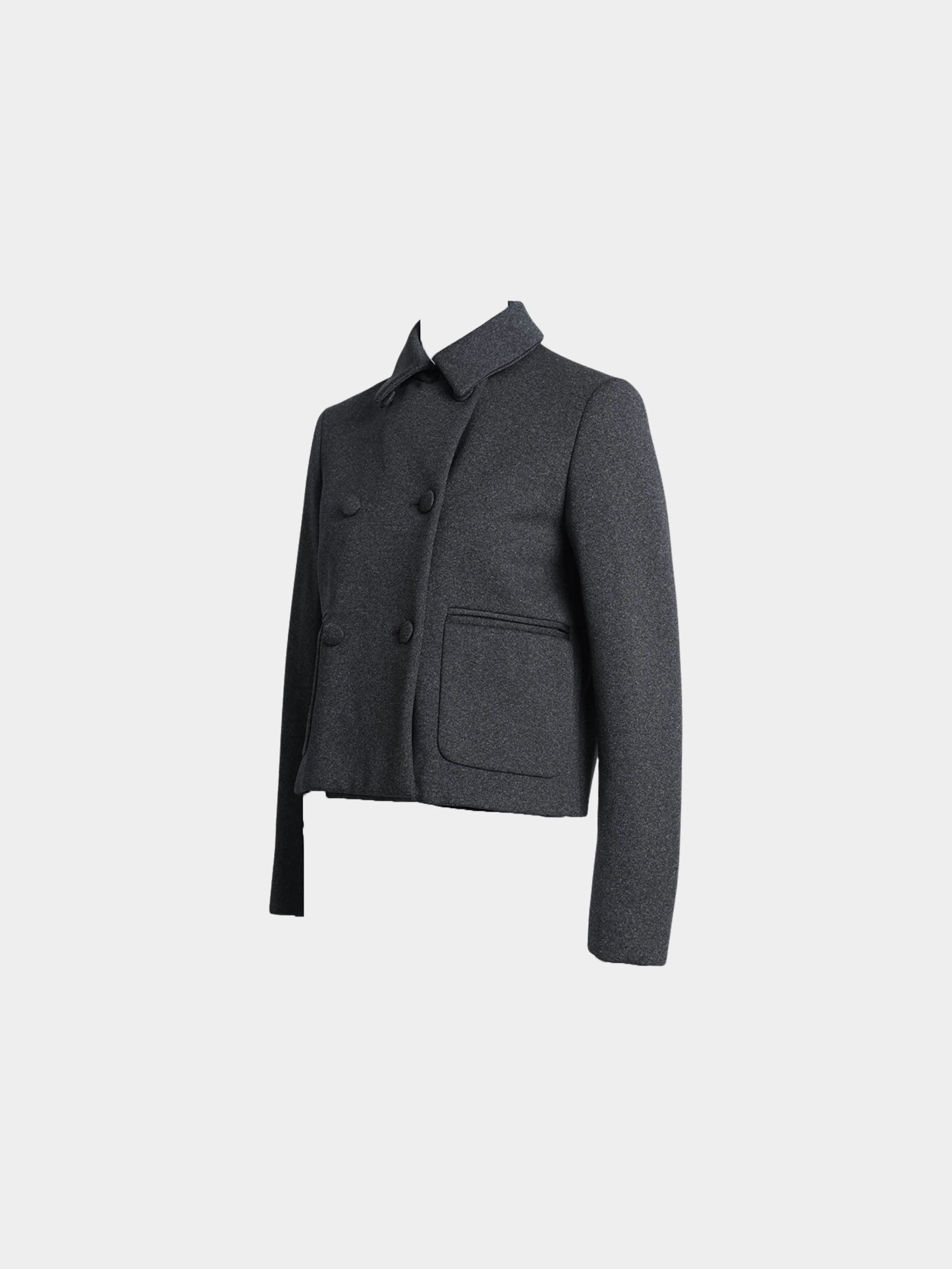 Miu Miu FW 1997 Grey Wool Jacket - Image 3