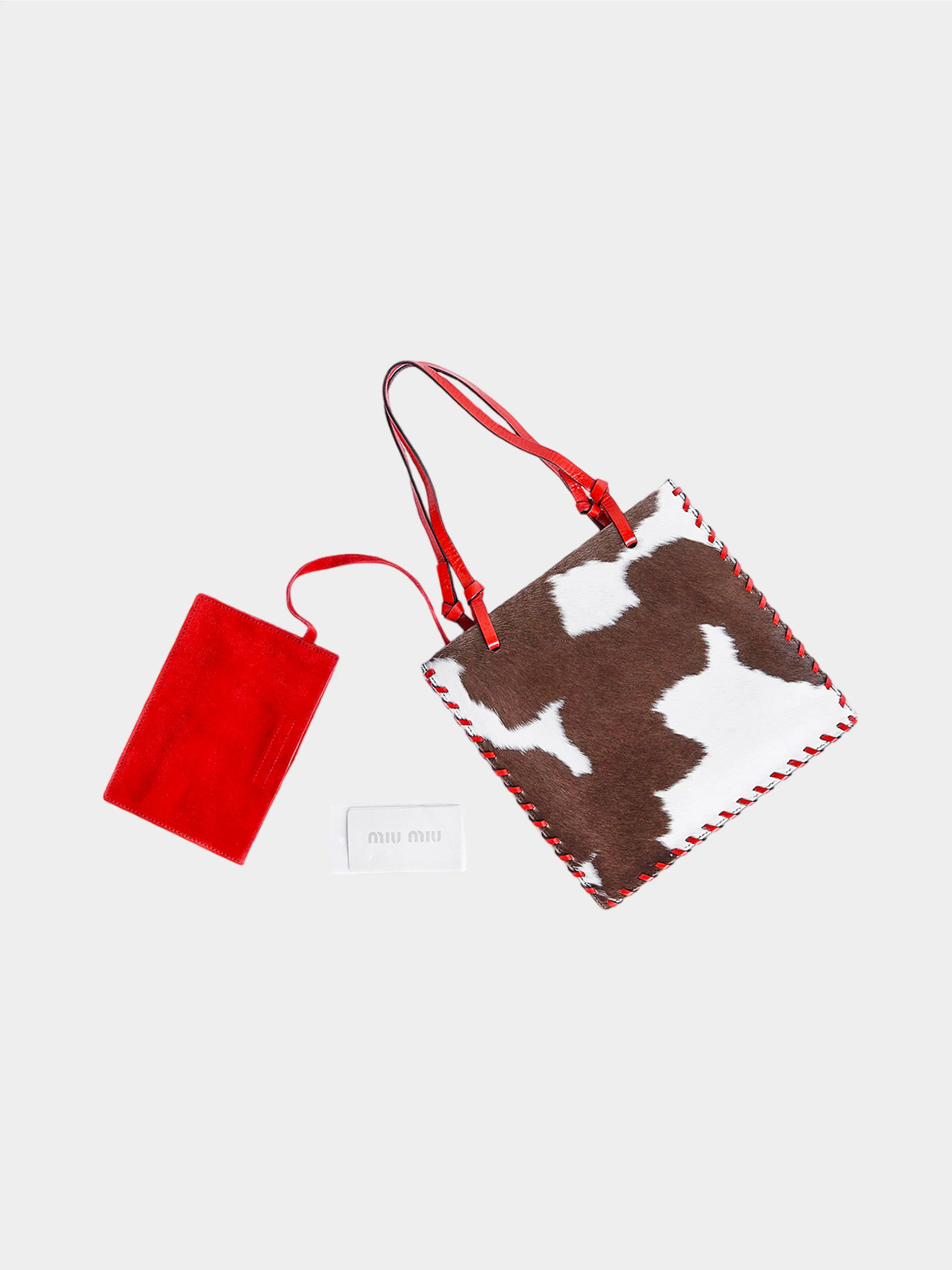 Miu Miu FW 1998 Cowhide Tote Bag - Image 4