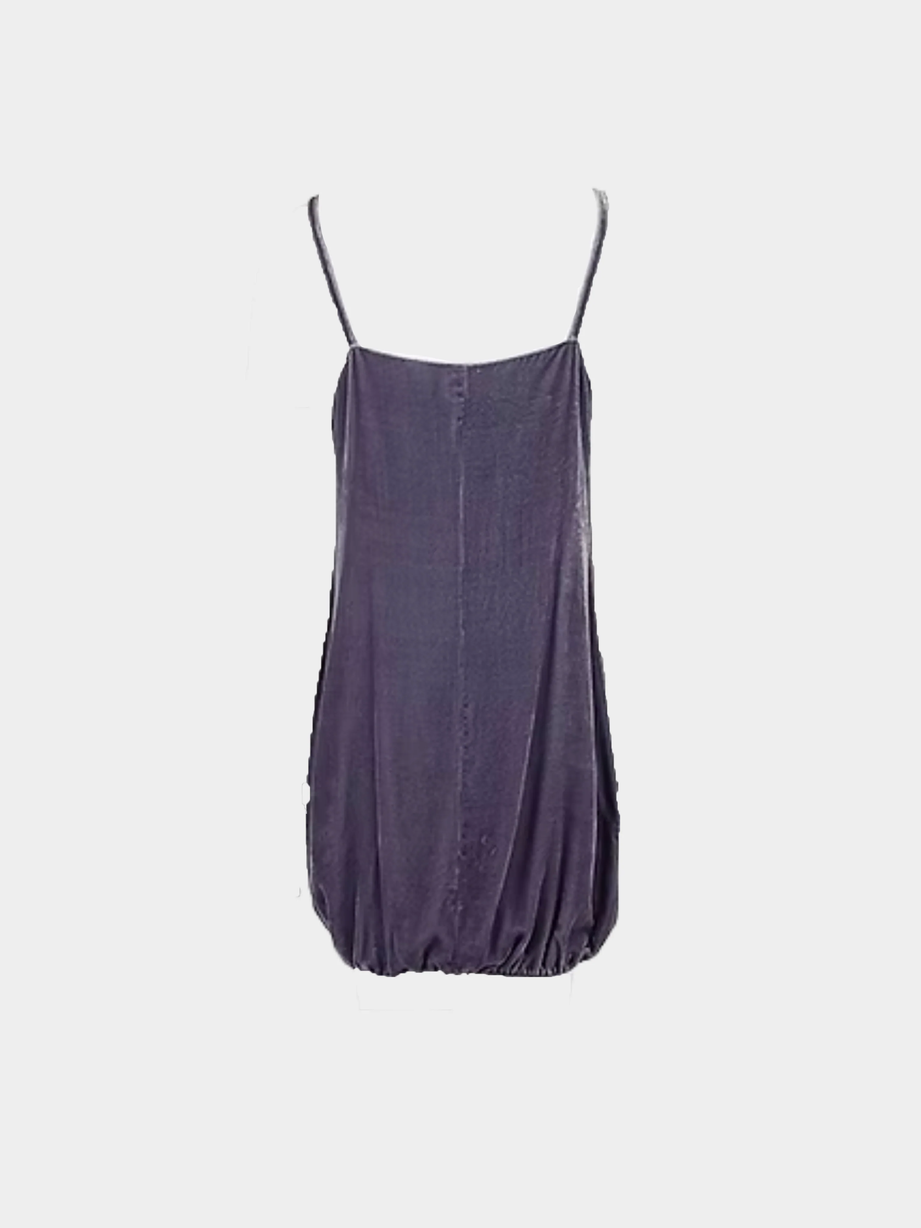 Miu Miu FW 1998 Lilac Velvet Babydoll Dress - Image 2