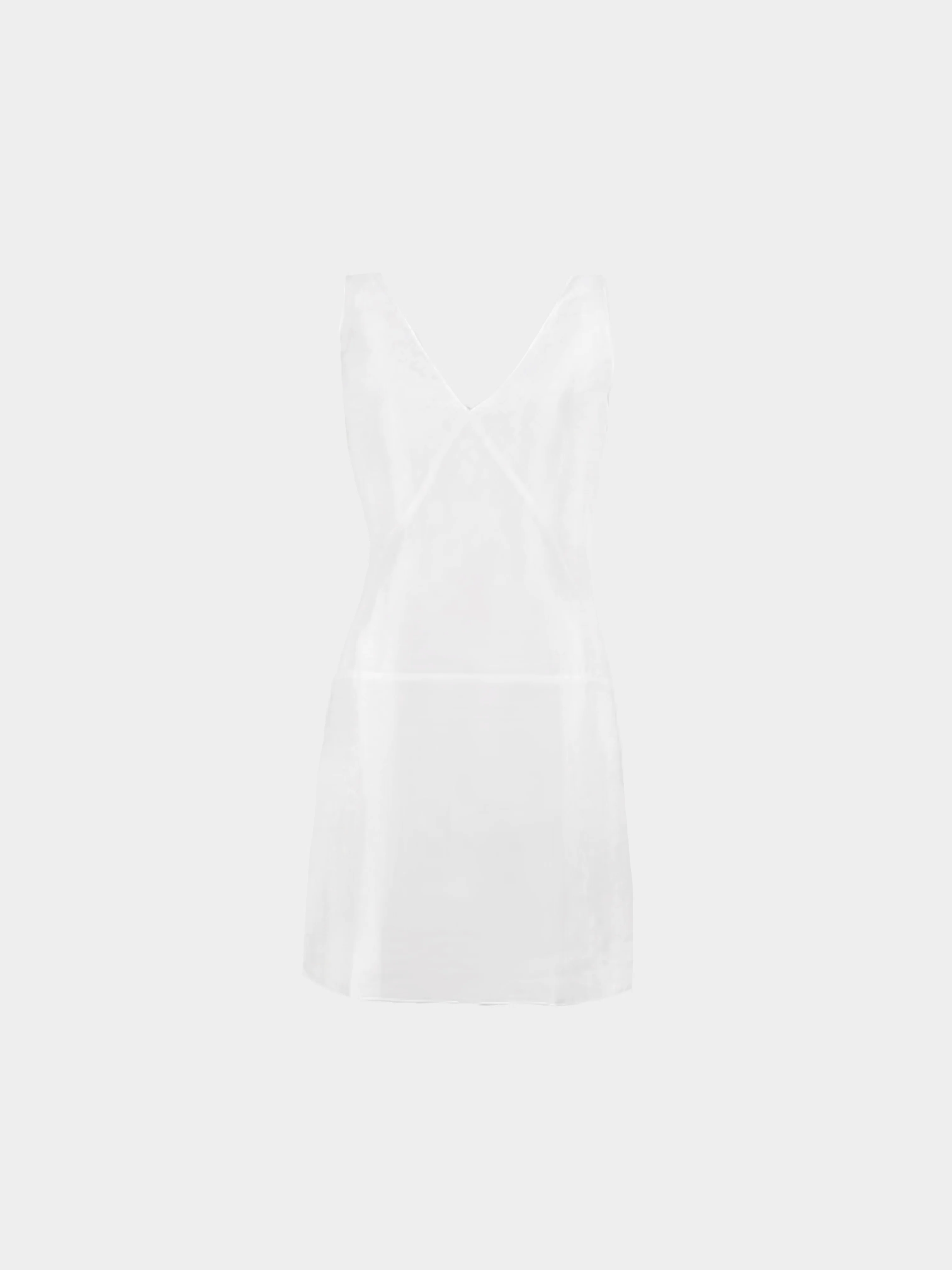 Miu Miu FW 1998 White V-Neck Mini Dress
