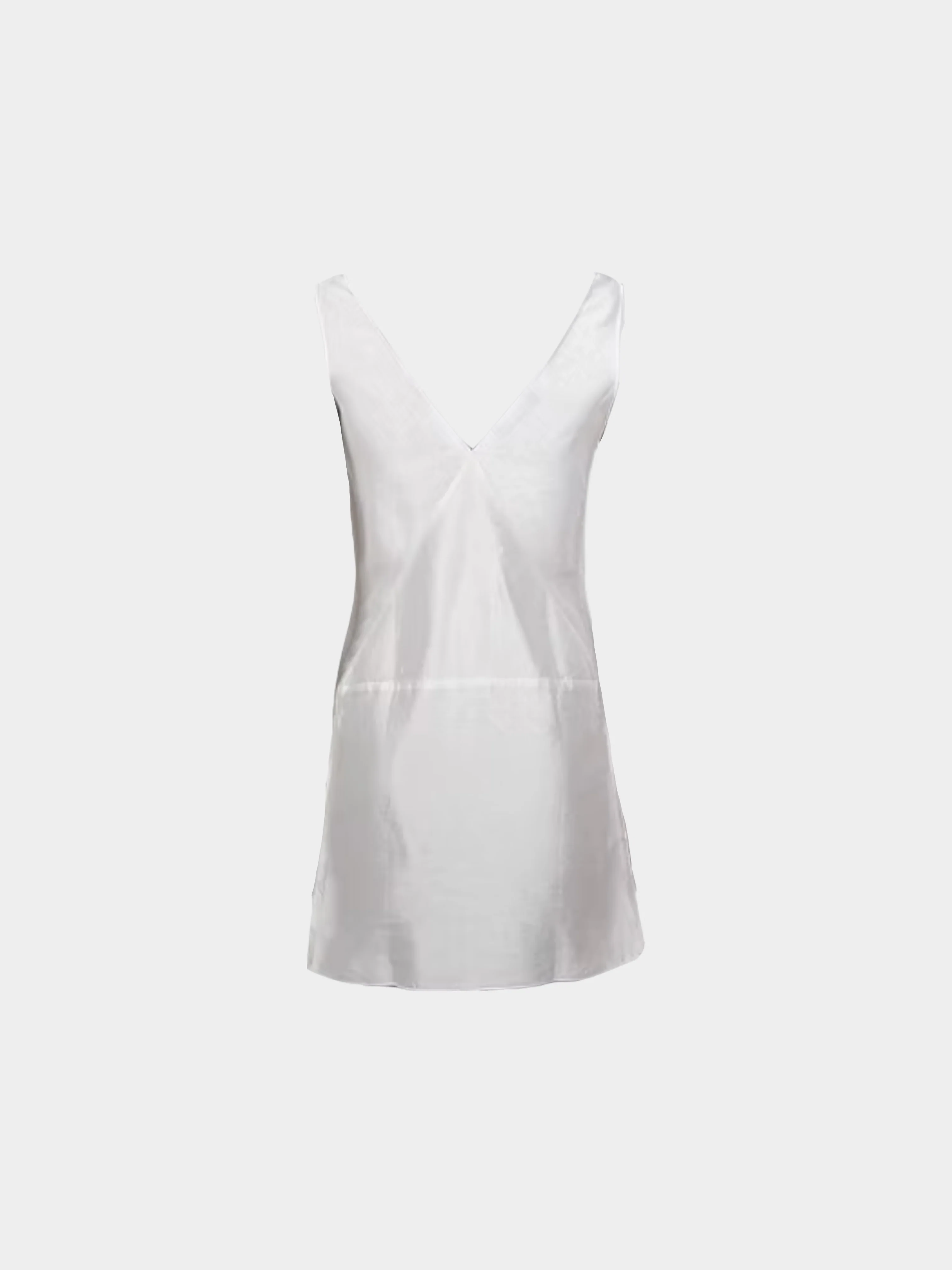 Miu Miu FW 1998 White V-Neck Mini Dress - Image 2