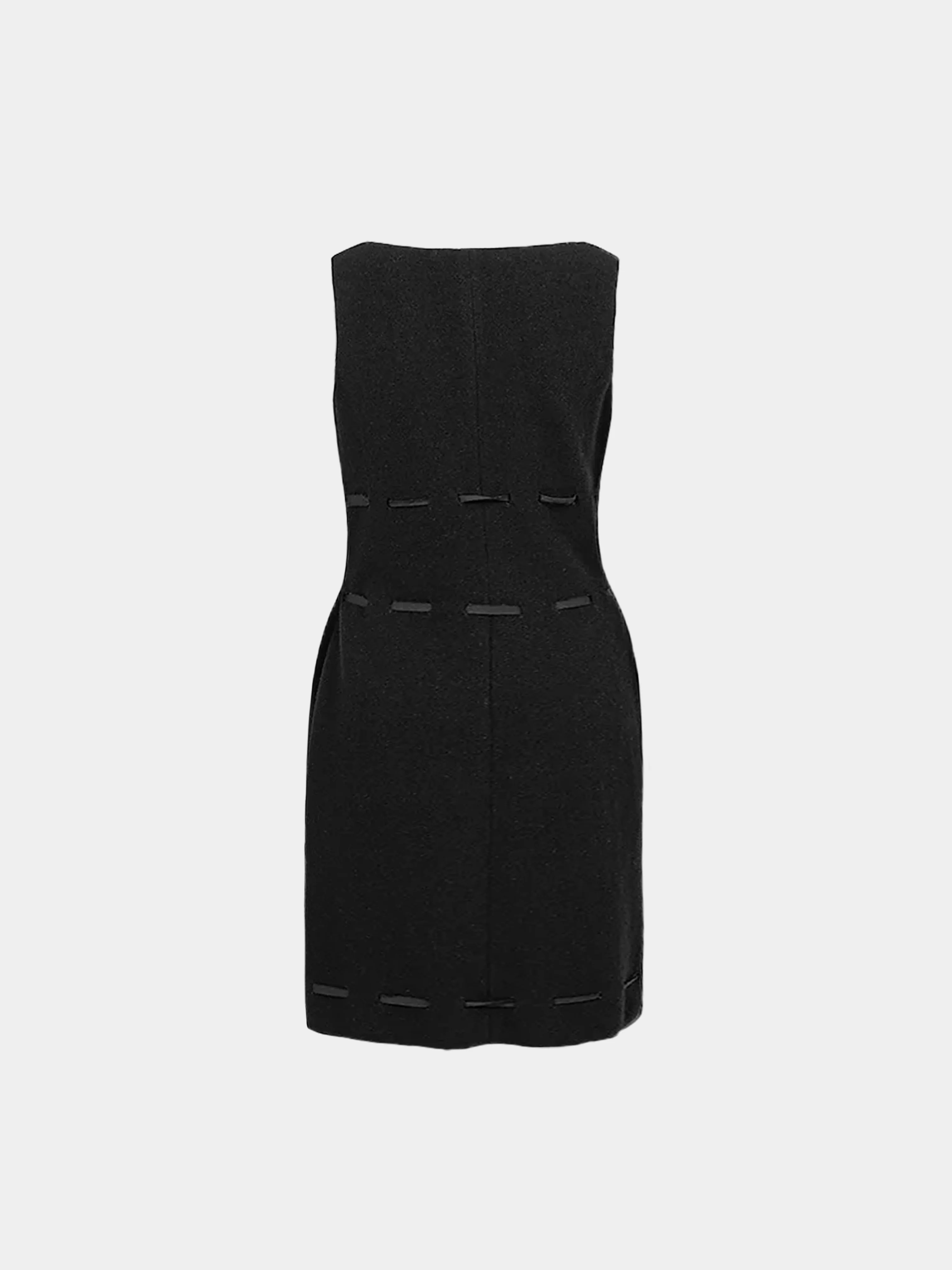 Miu Miu FW 1999 Black Virgin Wool Blend Dress - Image 2