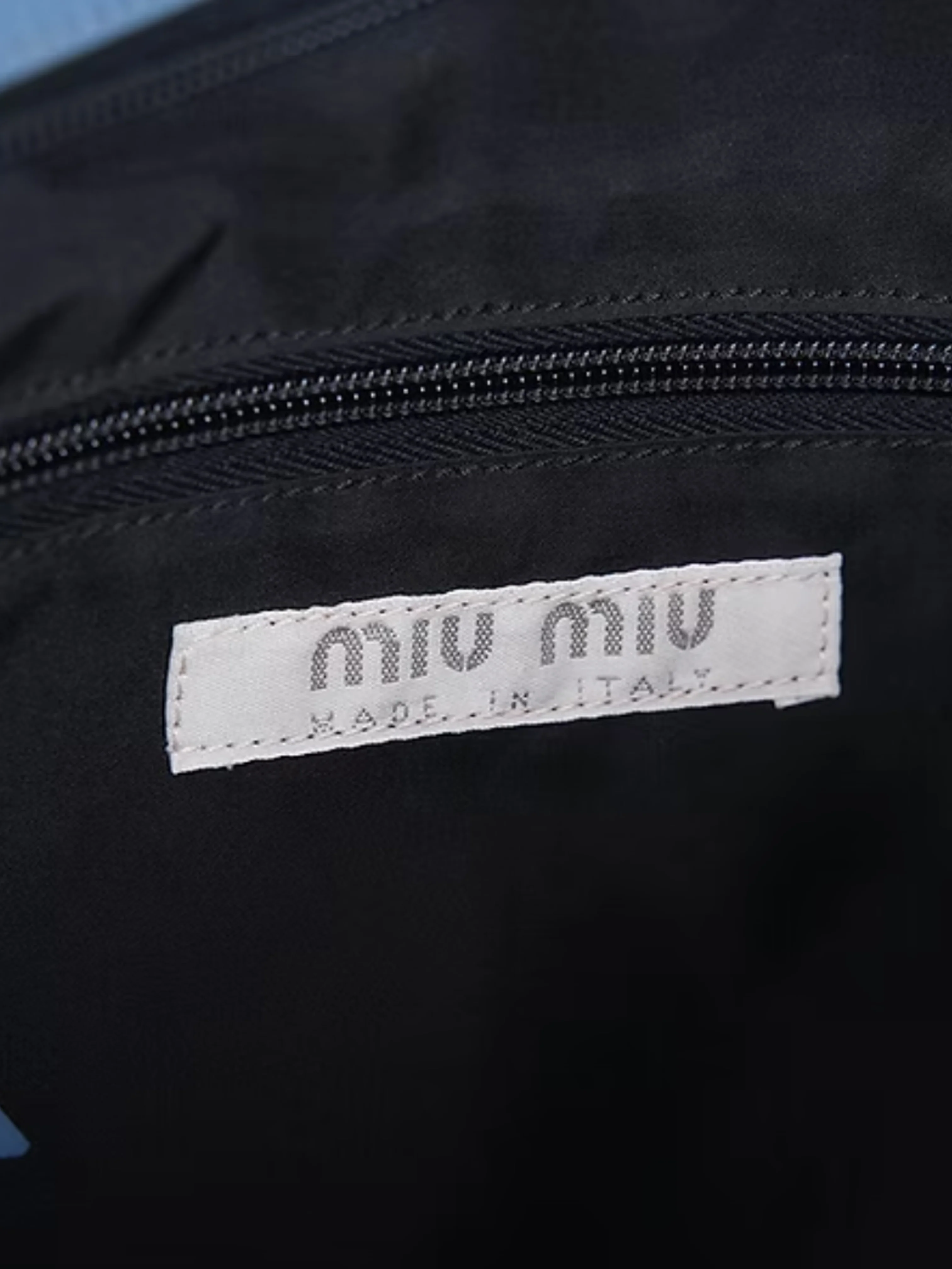 Miu Miu FW 1999 Blue Leather Backpack - Image 7