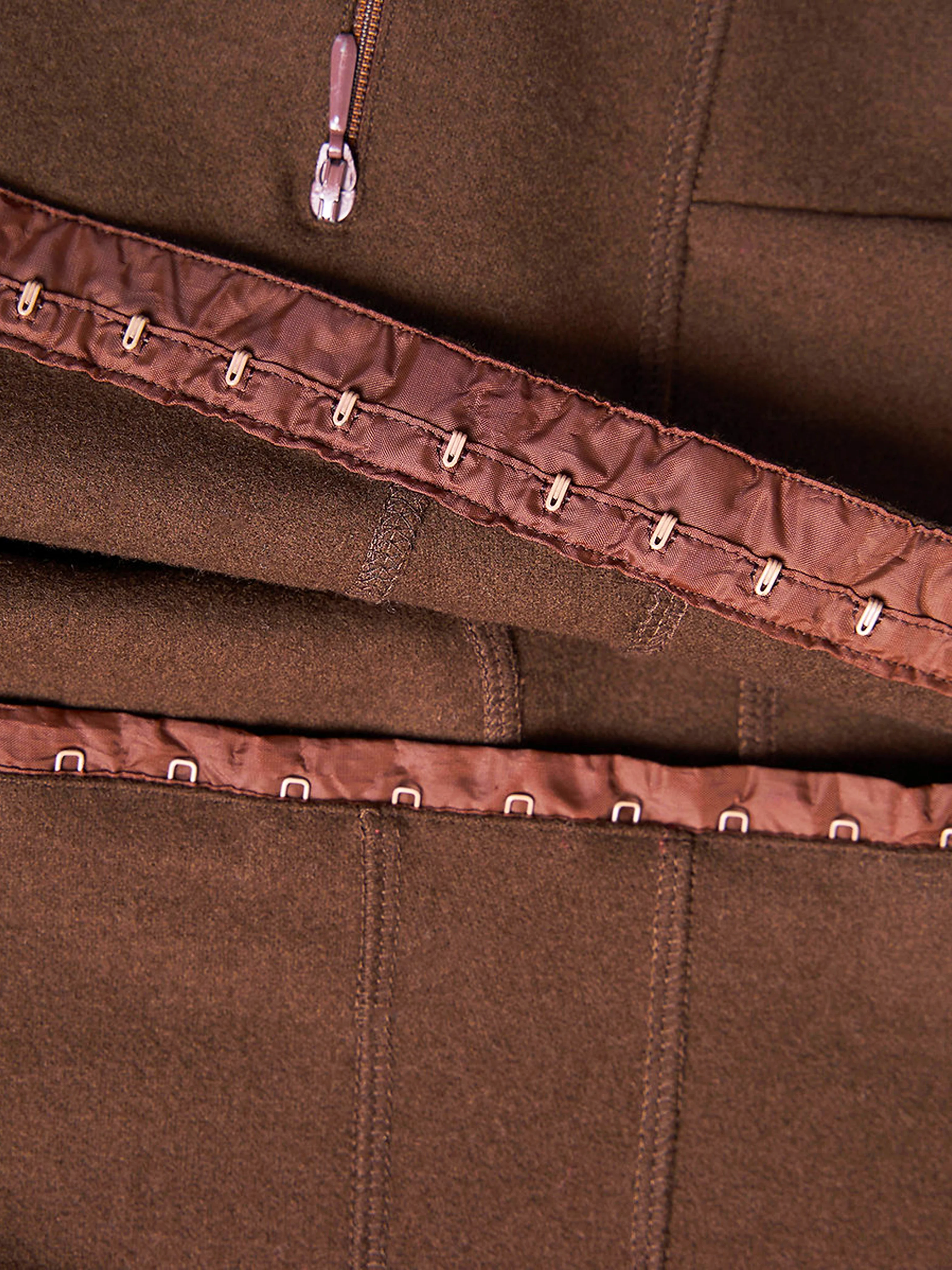 Miu Miu FW 1999 Brown Wool Top and Pants Set - Image 4