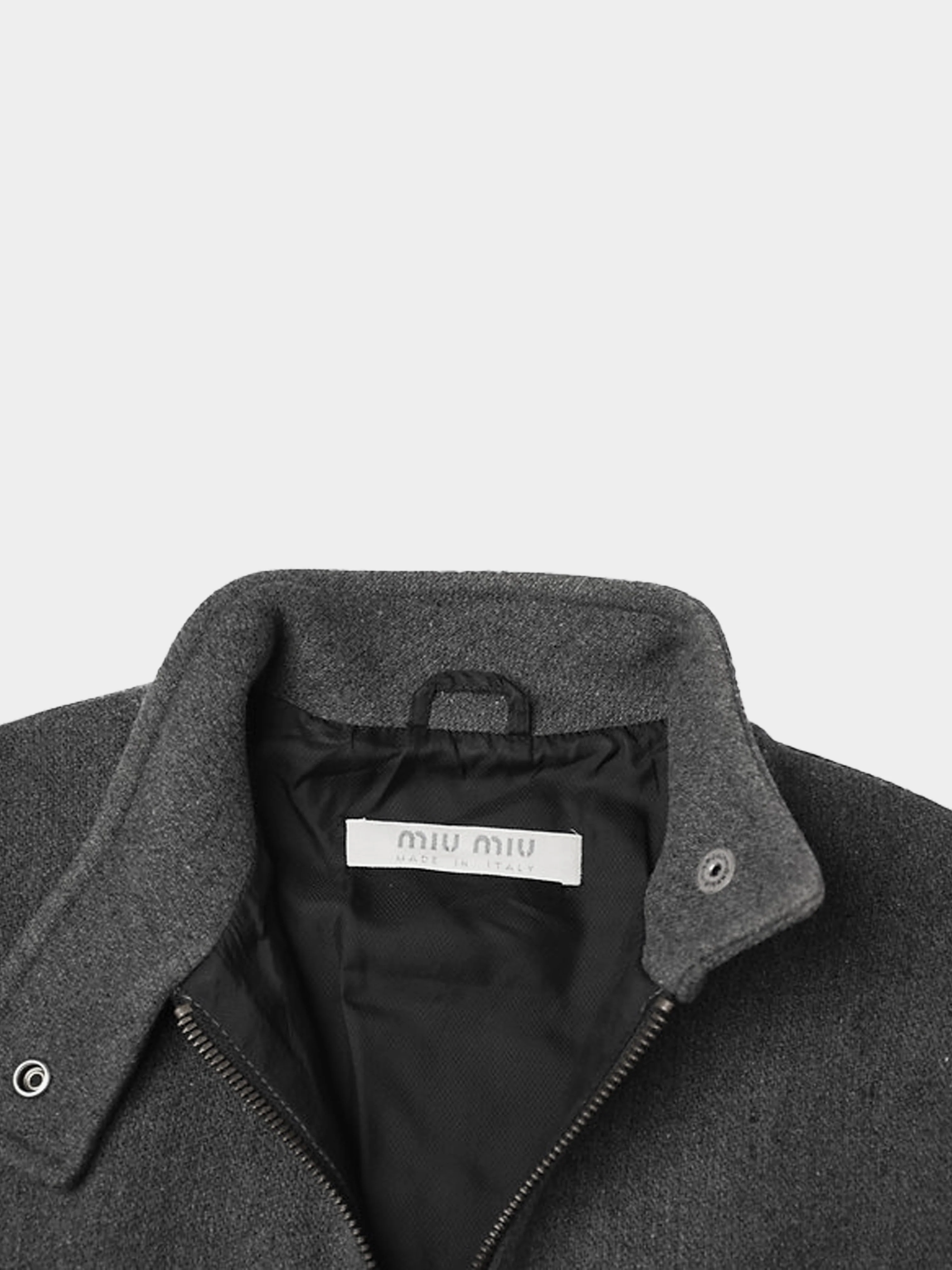 Miu Miu FW 1999 Grey Wool Jacket - Image 4