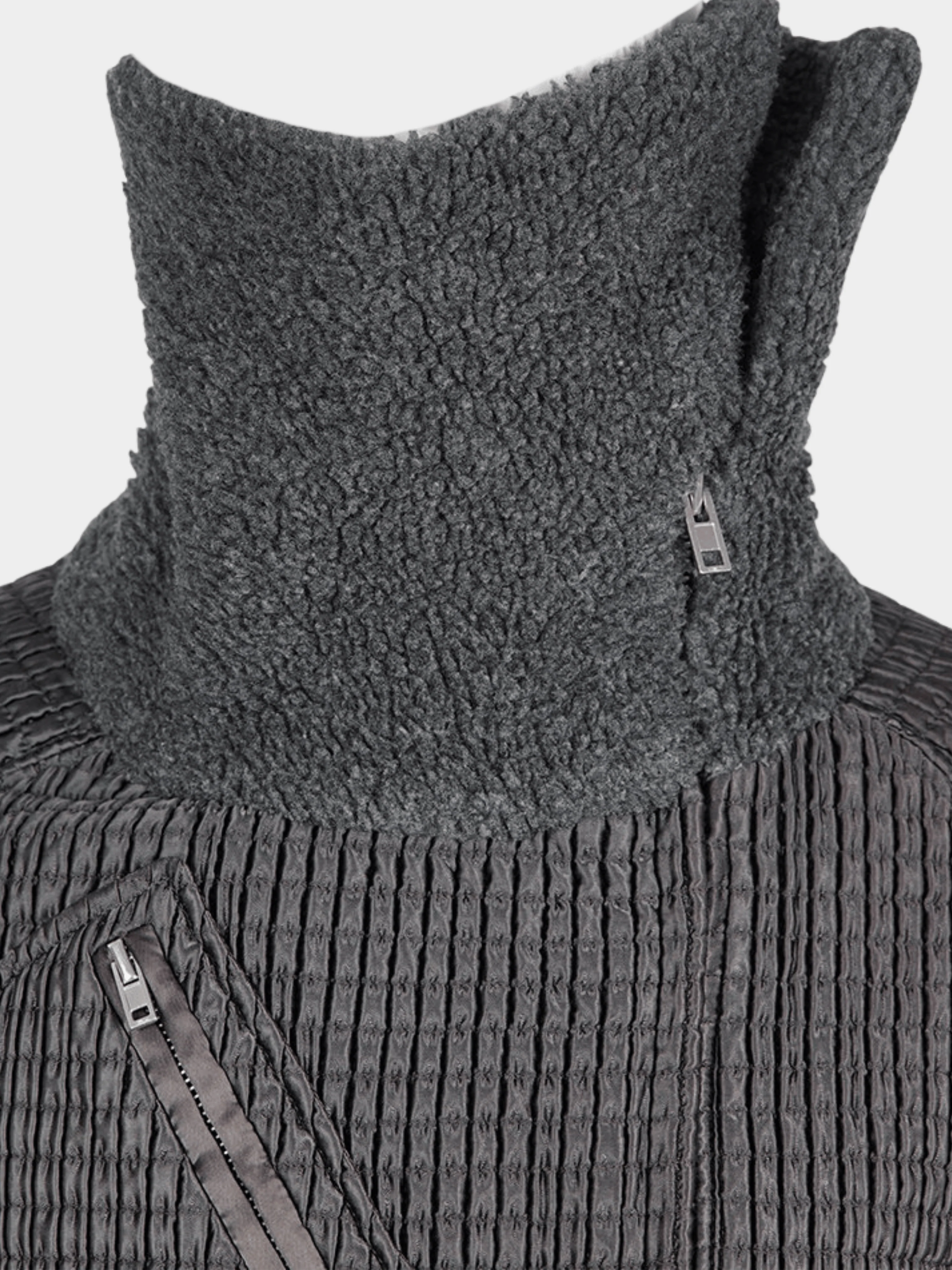 Miu Miu FW 2002 Runway Grey Plaid Zip Up Jacket - Image 4
