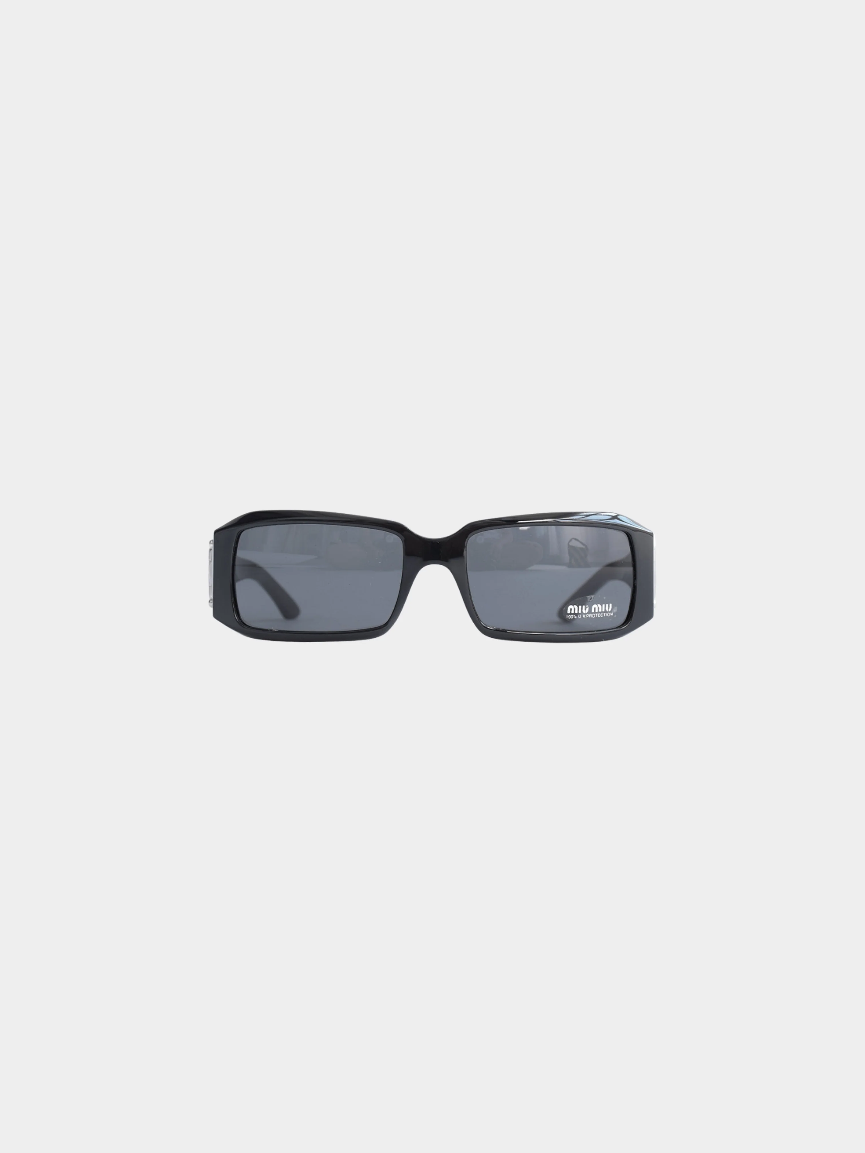 Miu Miu FW 2010 Black Logo Sunglasses - Image 2