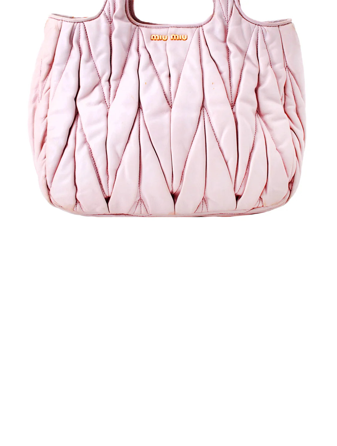 Miu Miu Pink Matelassé Tote Bag - Image 3