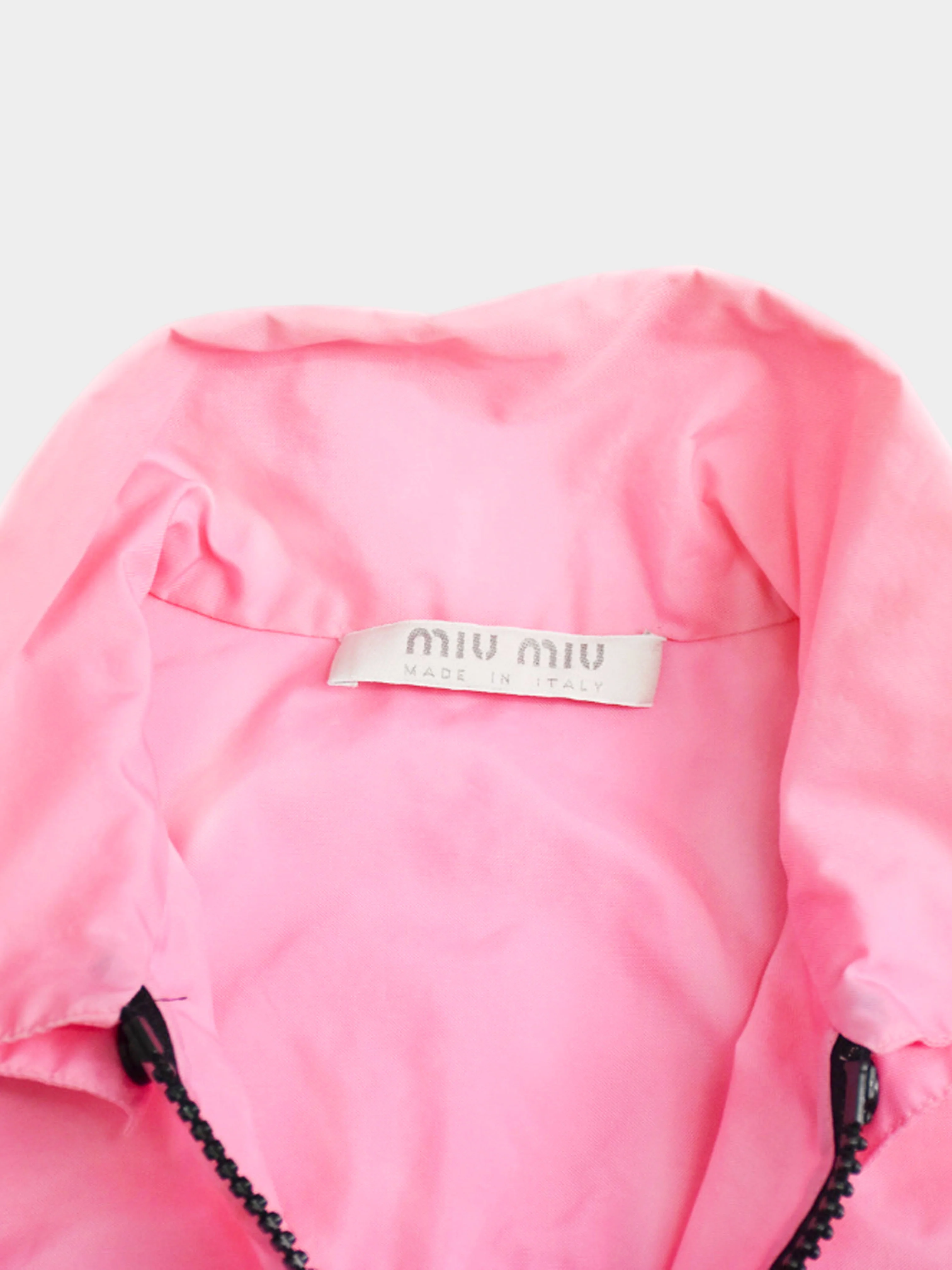 Miu Miu SS 1999 Pink Polyester Jacket - Image 3