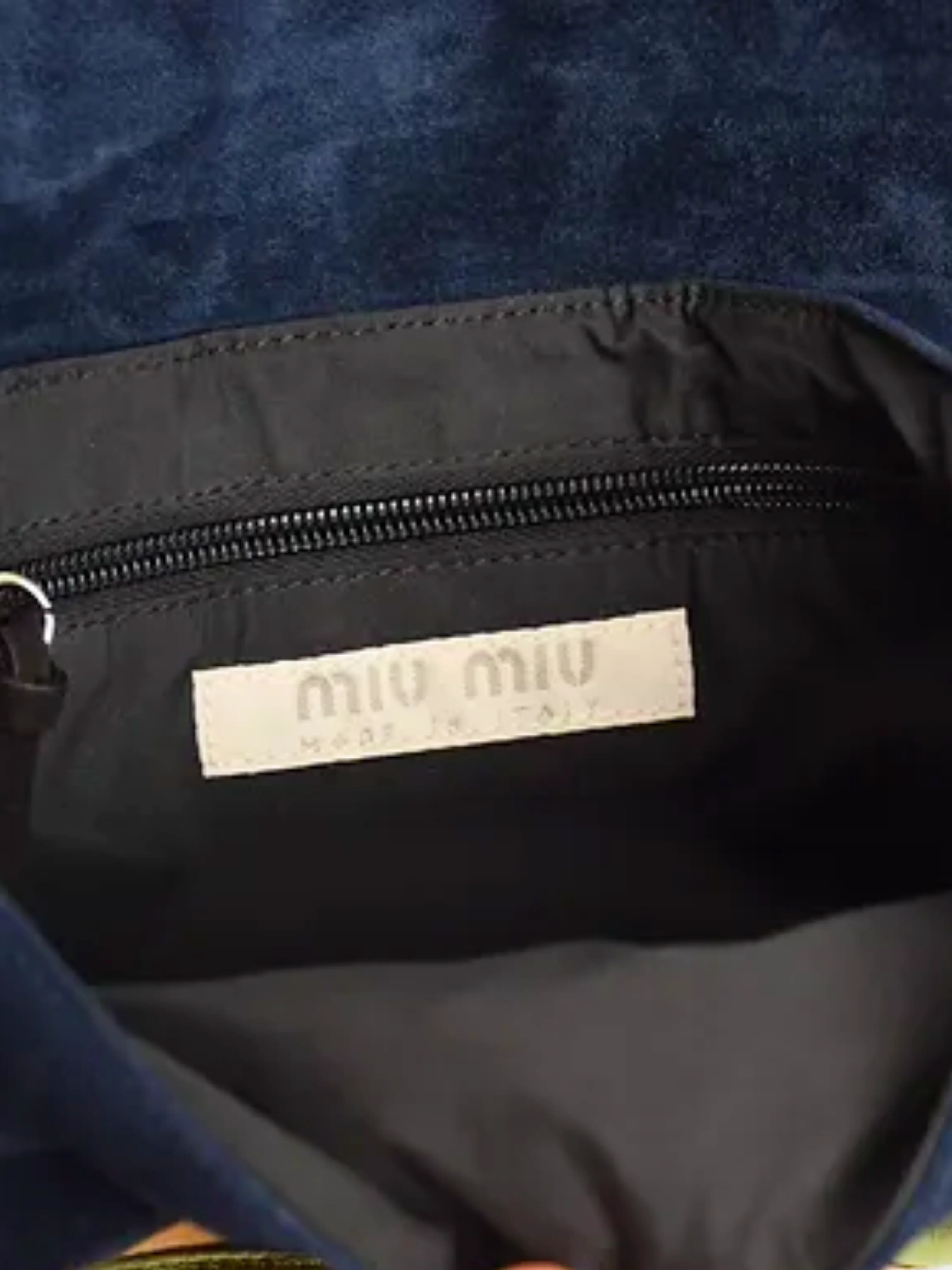 Miu Miu SS 2000 Blue Leather Bag - Image 3