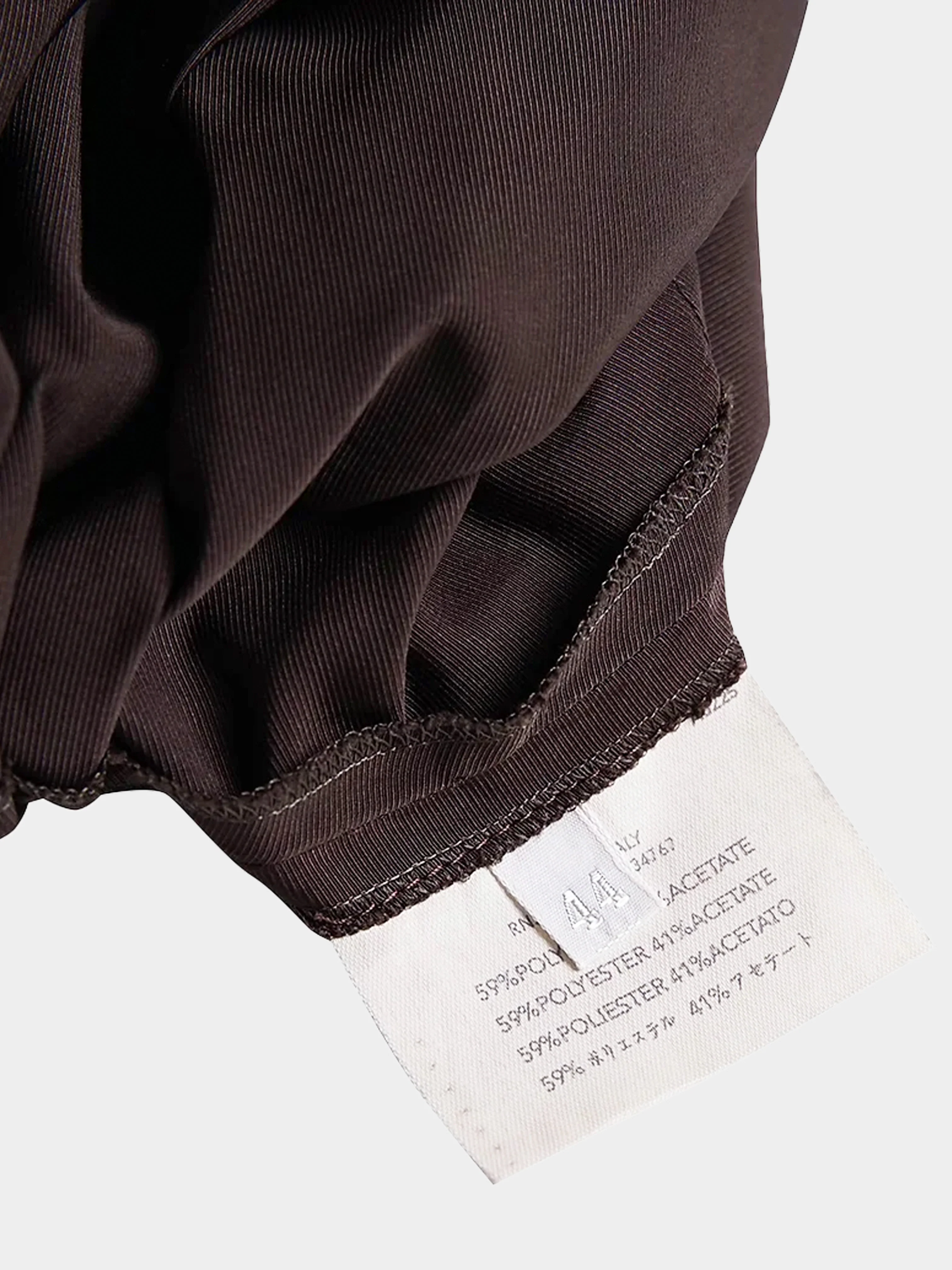 Miu Miu SS 2000 Brown Satin Top and Skirt Set - Image 5
