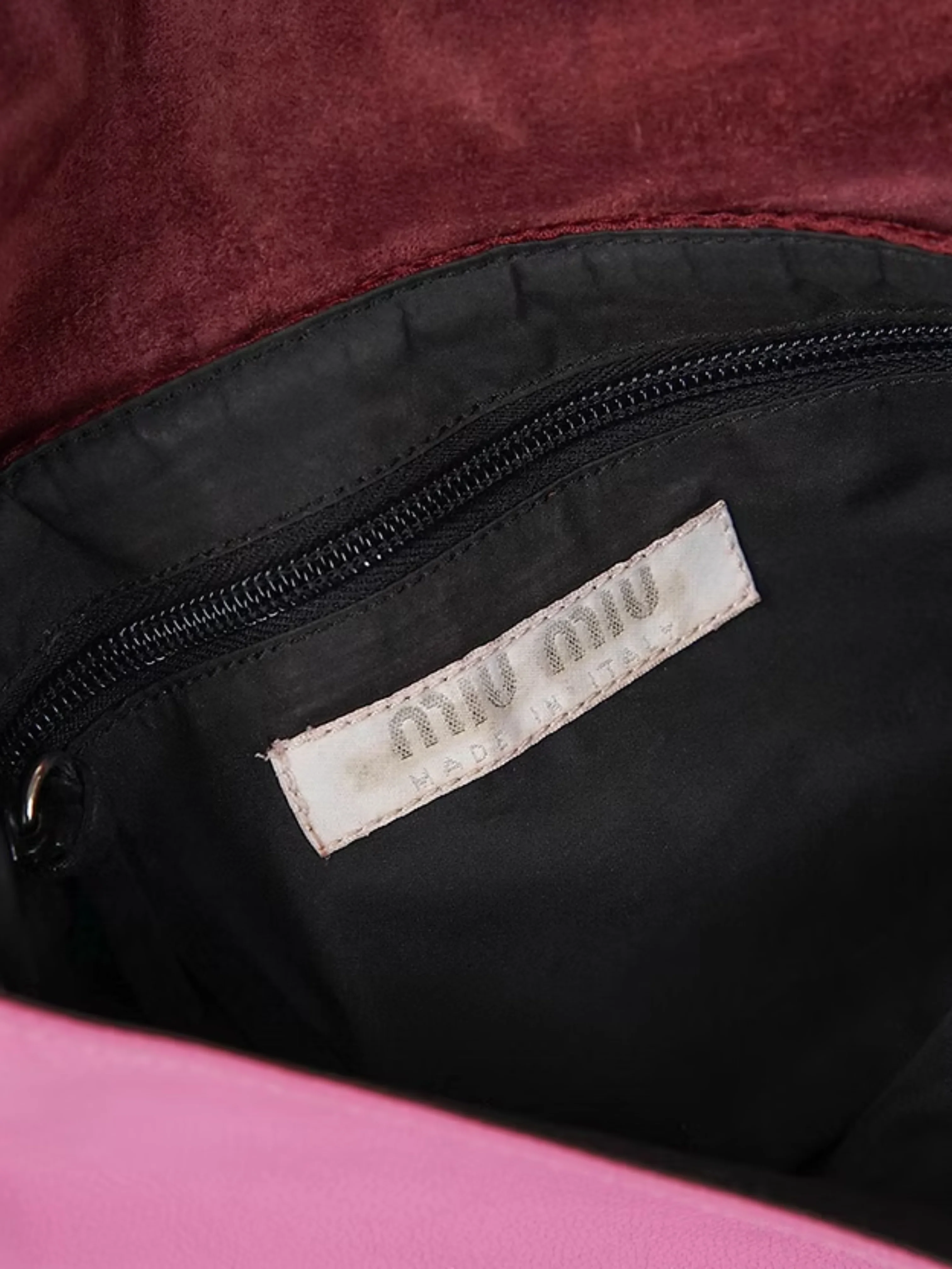 Miu Miu SS 2000 Pink Leather Bag - Image 3