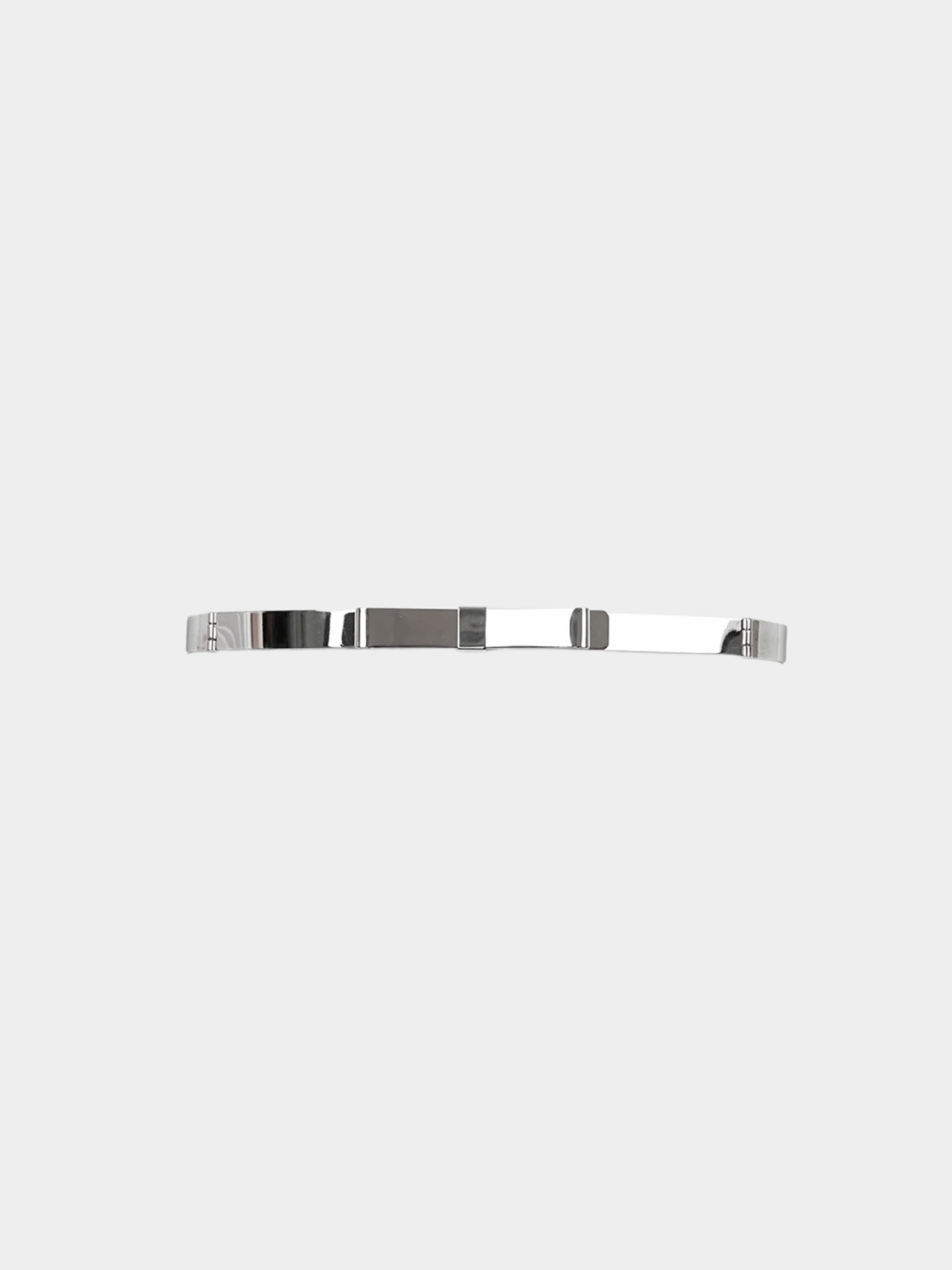 Miu Miu SS 2000 Silver Bow Metal Belt - Image 3