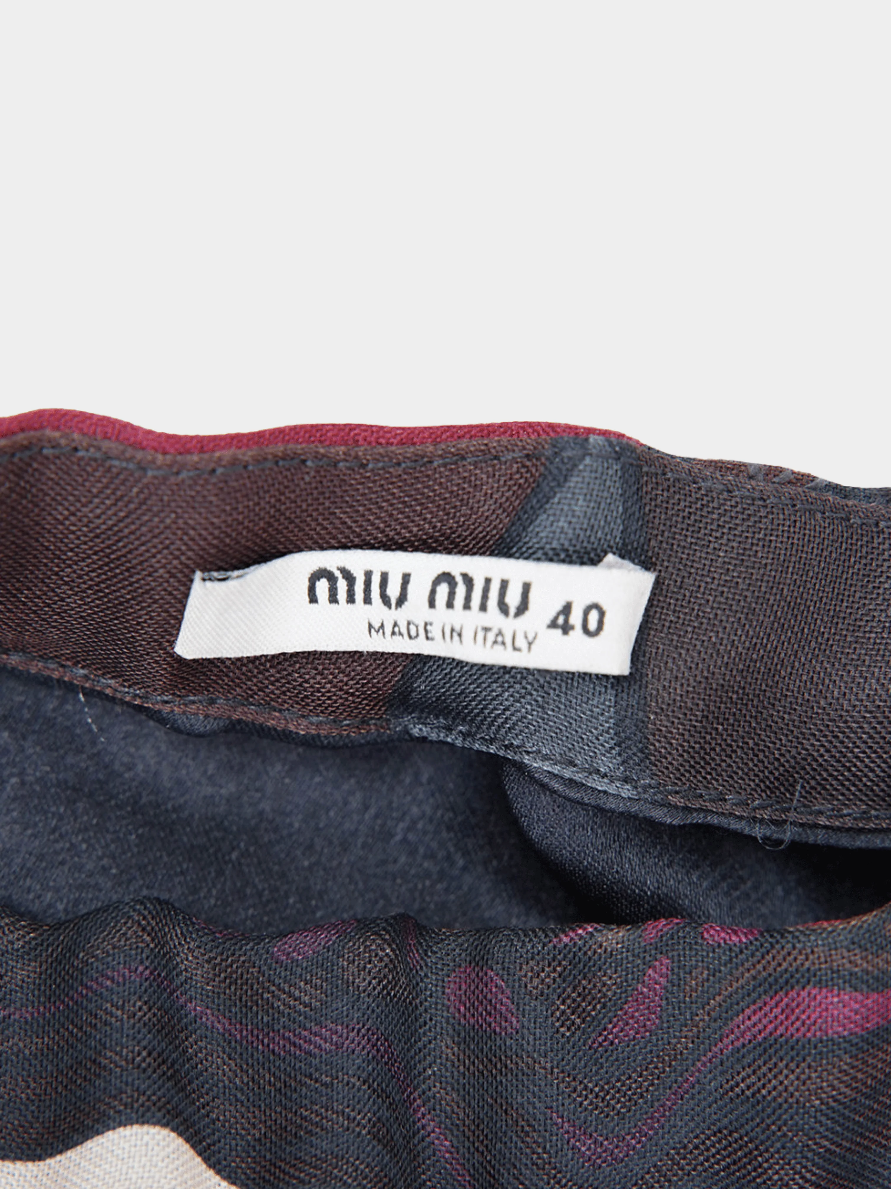 Miu Miu SS 2008 Runway Graphic Printed Silk Mini Dress - Image 3