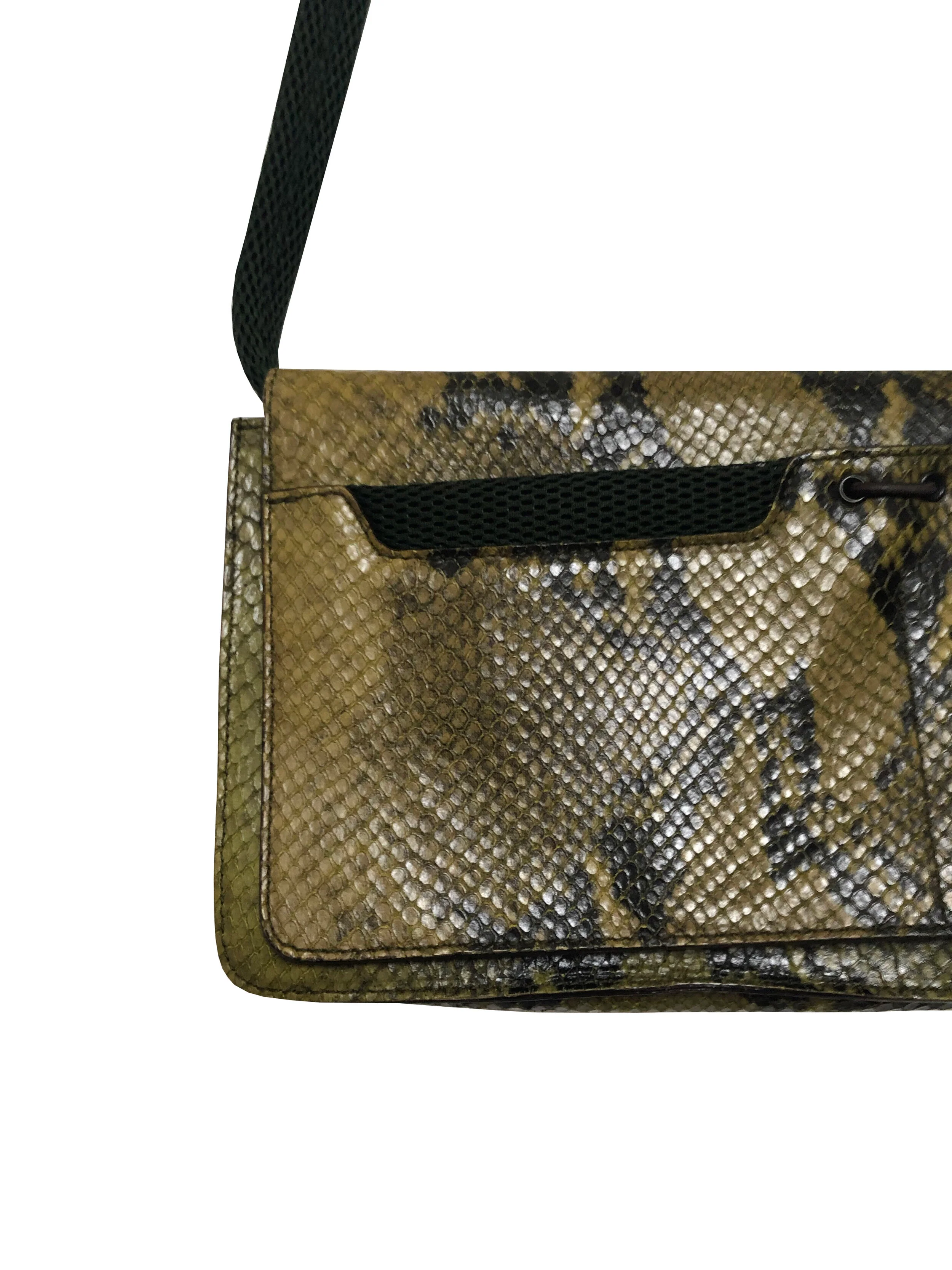 Miu Miu x Prada 2002 Python Green Bag - Image 5