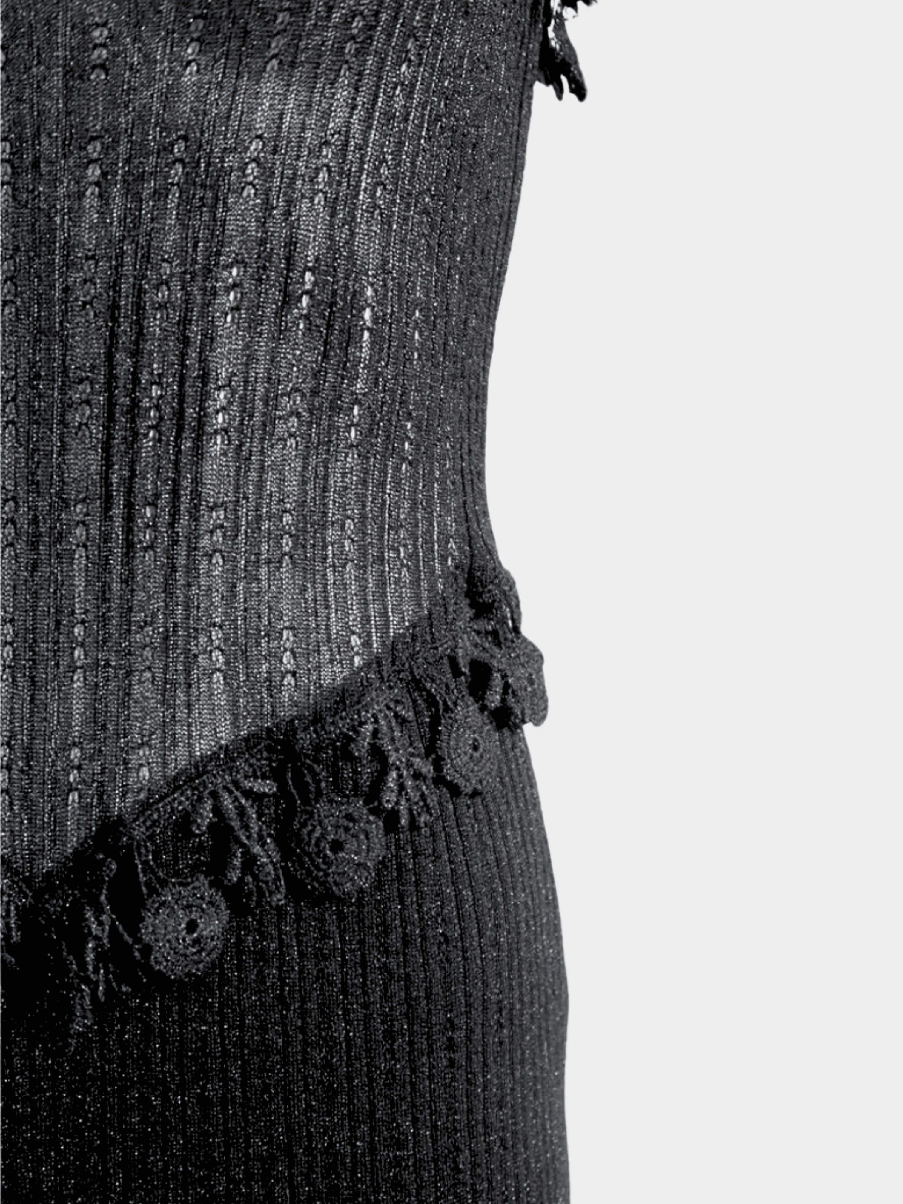 Moschino 1990s Black Knit Dress and Cardigan Set - Image 5