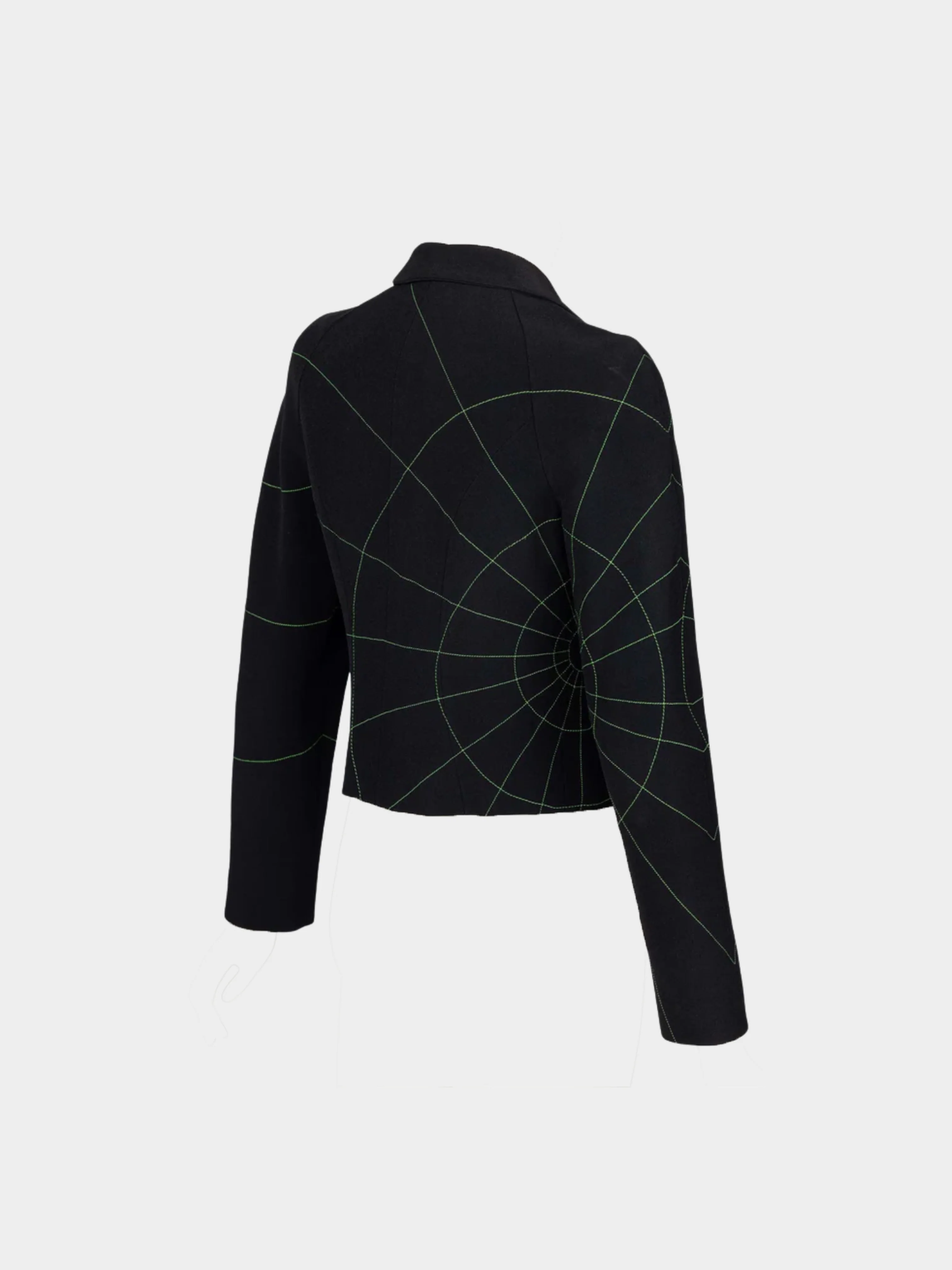 Moschino 1990s Cheap and Chic Midnight Blue Directions Jacket - Image 2