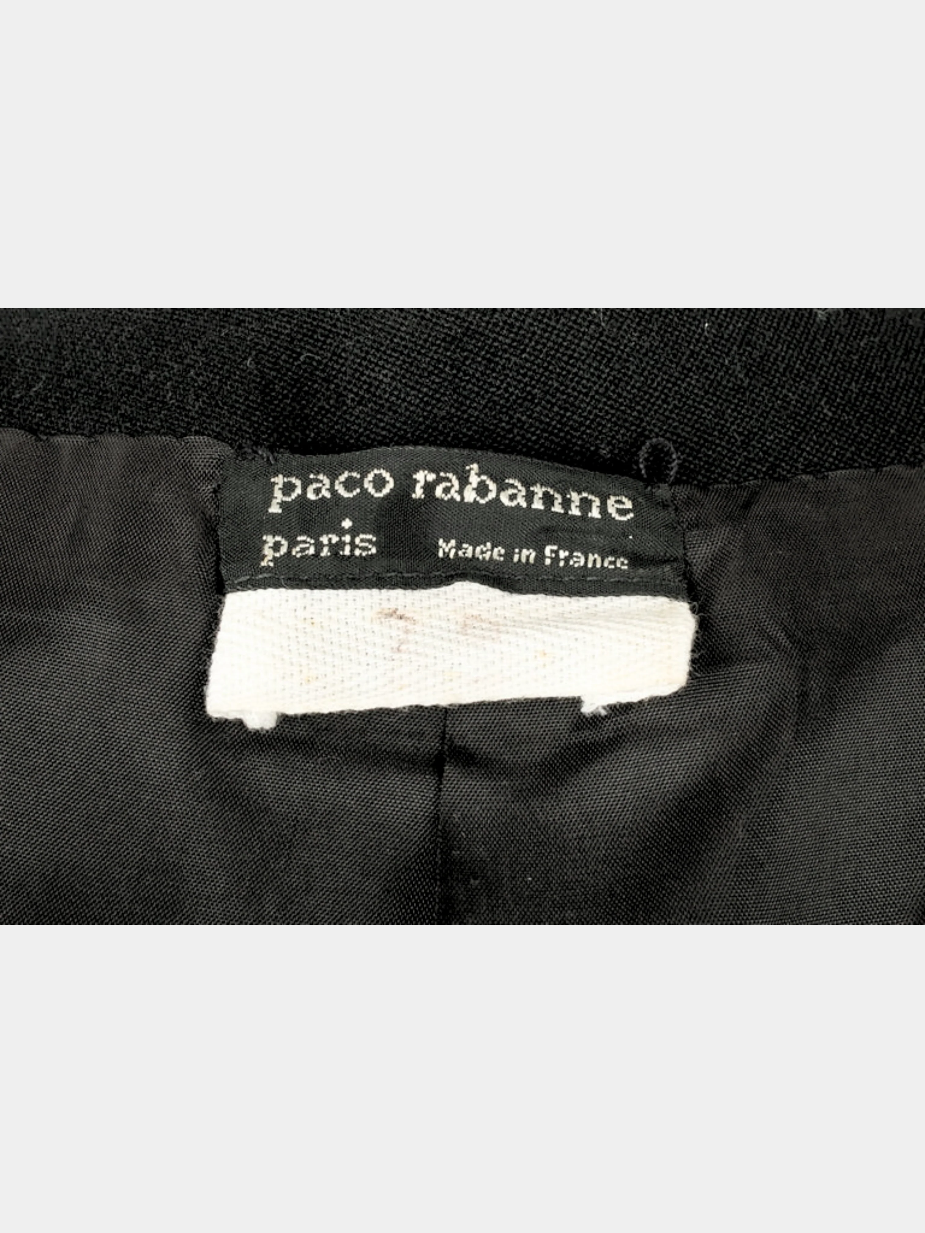 Paco Rabanne 1980s Black Rhodoid Pastilles Jacket - Image 3