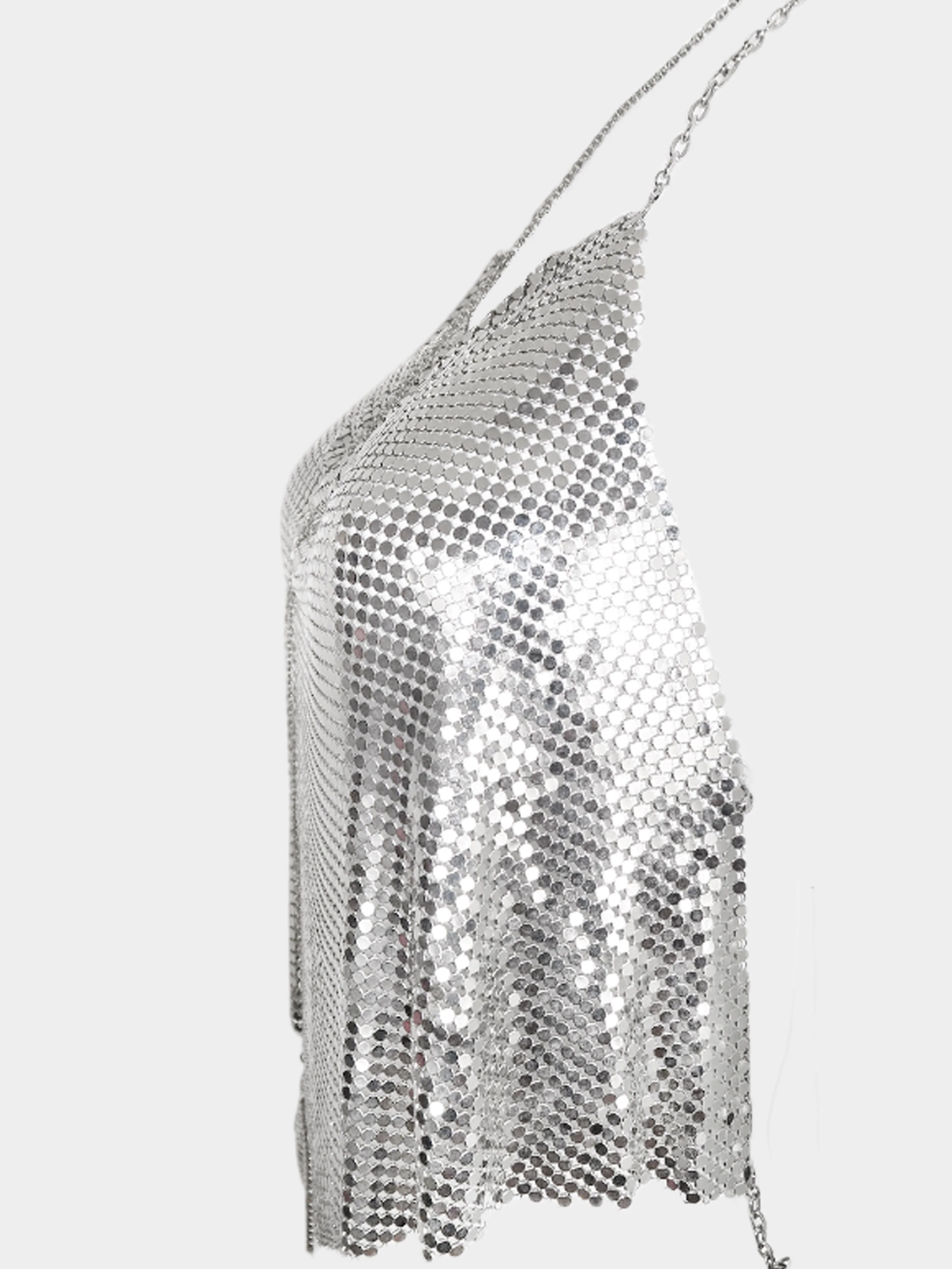 Paco Rabanne SS 1999 Chain Mail Backless Top and Mini Bag Set - Image 2
