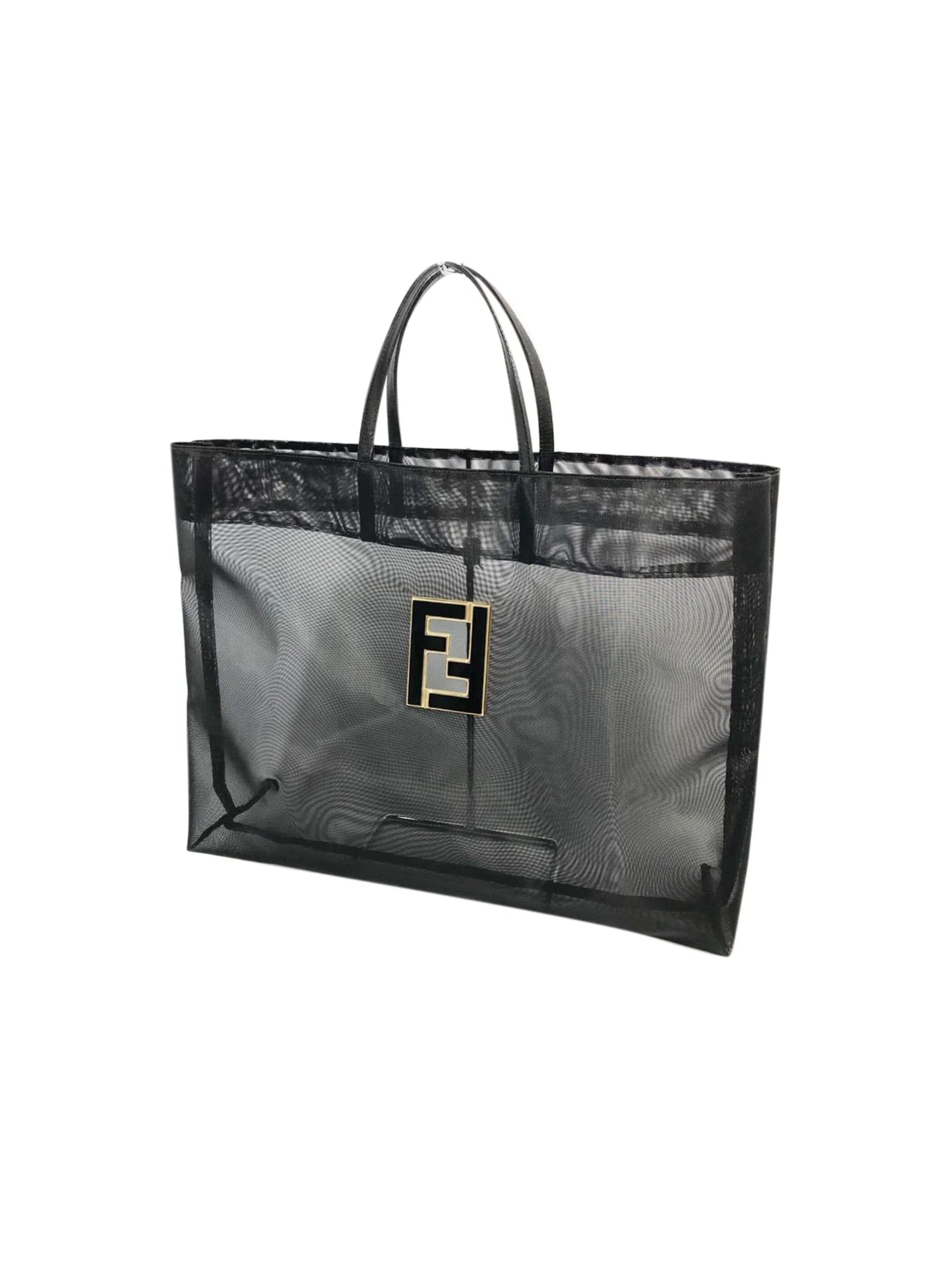 Fendi Black 2000s Sheer Nylon Tote