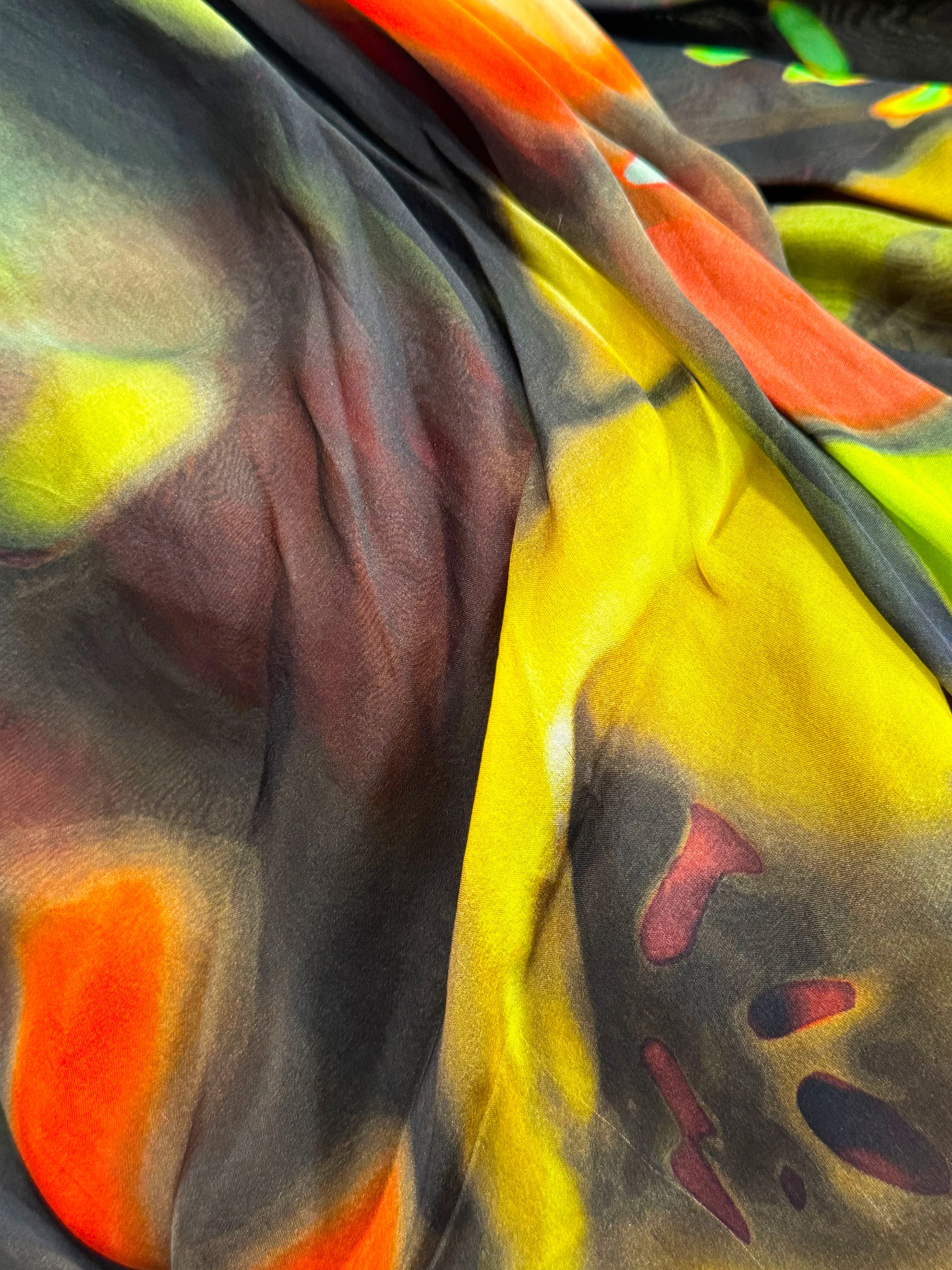 Plein Sud 2000s Multicolor Gradient Abstract Print Silk Dress - Image 3