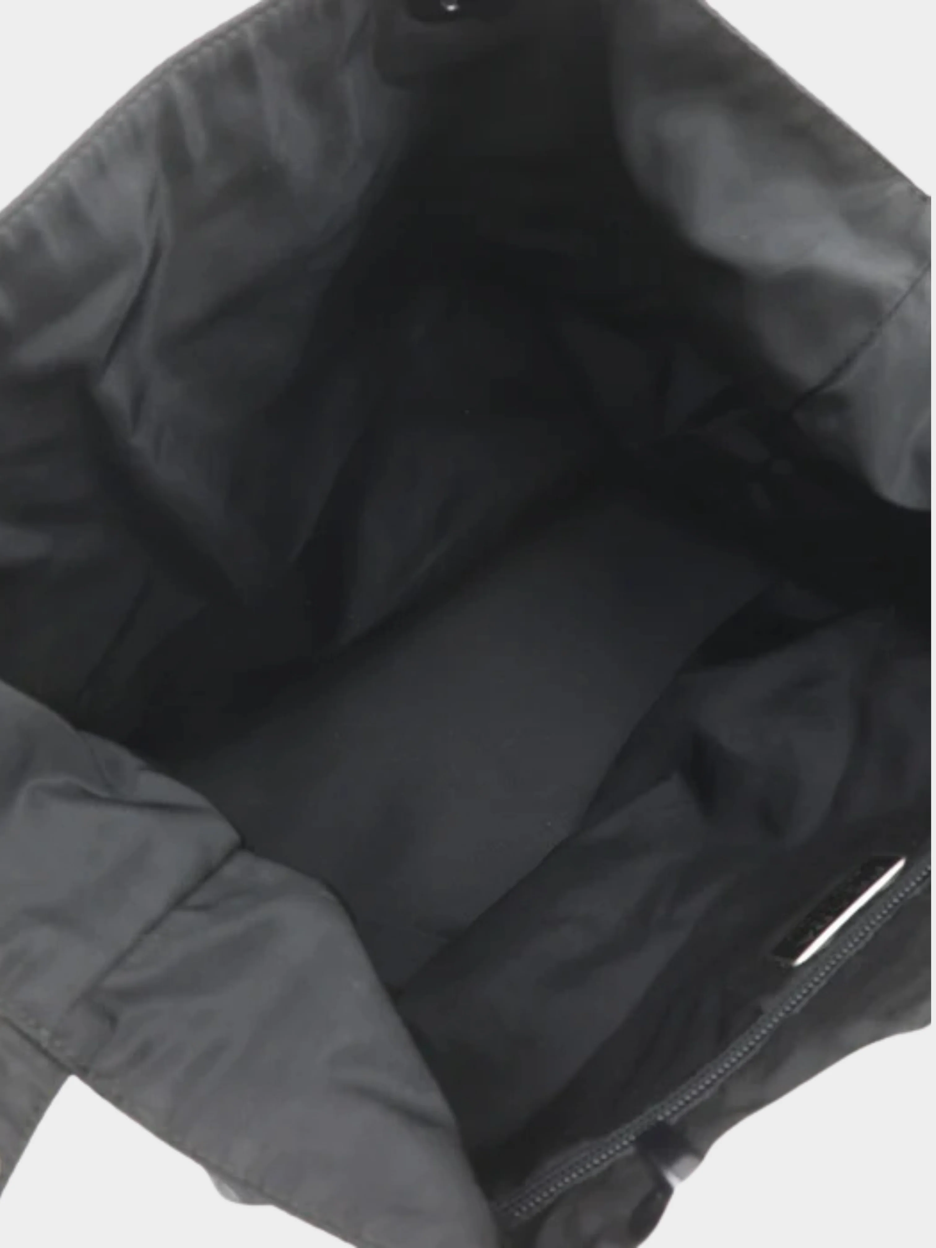 Prada 2000s Black Nylon Handbag - Image 4