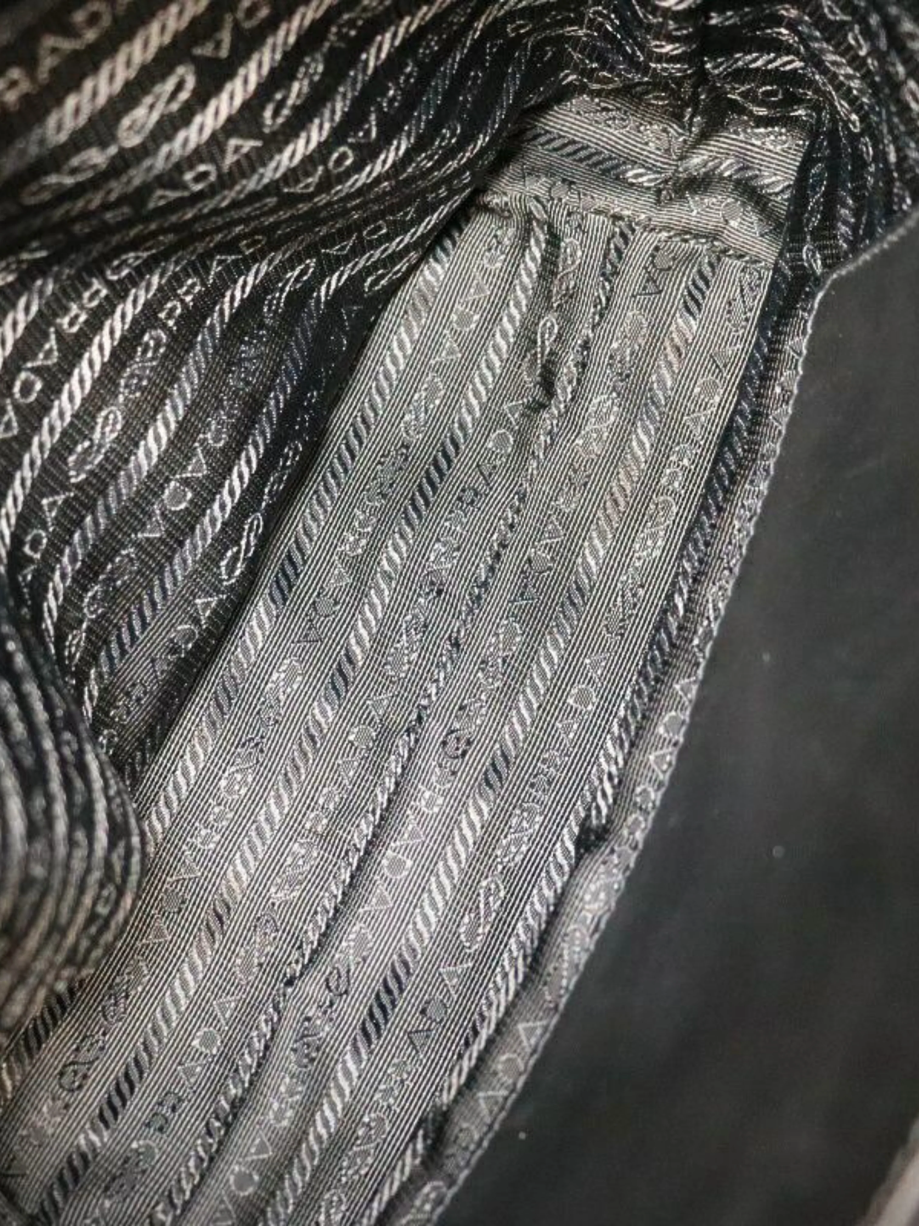 Prada 2000s Black Quilted Velour 2-Way Bag - Image 9