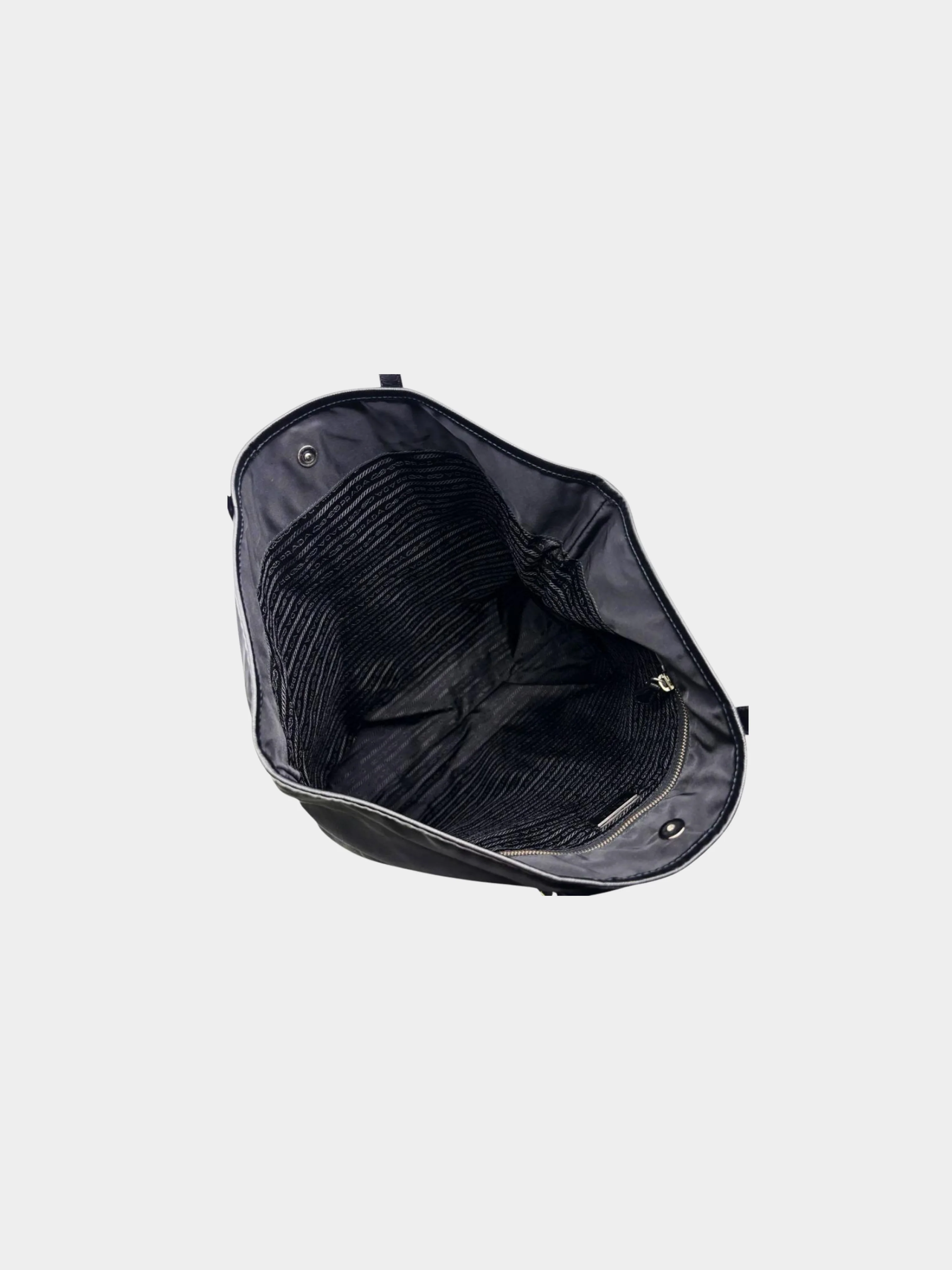 Prada 2000s Black Tessuto Robot Tote Bag - Image 4