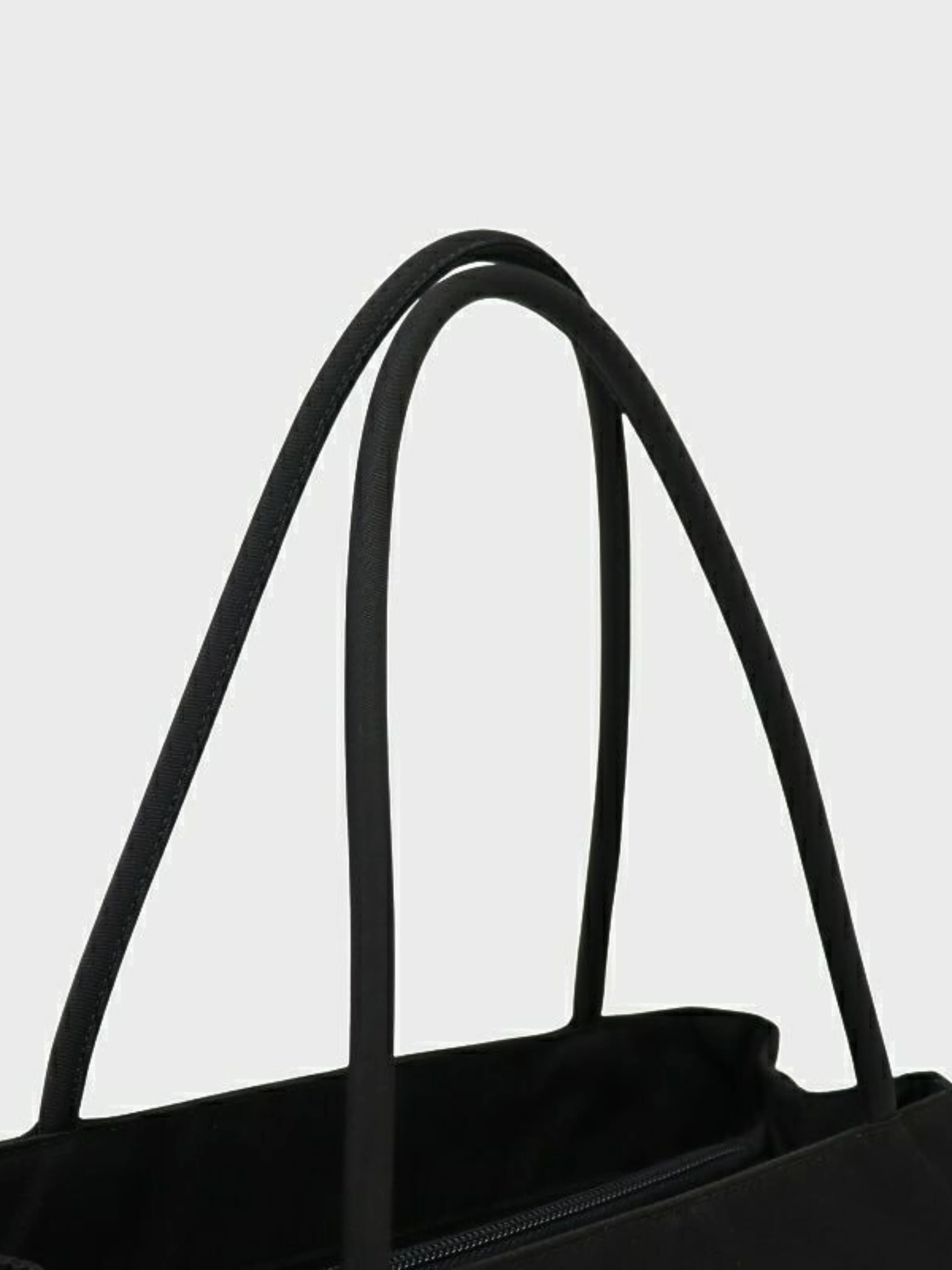 Prada 2000s Black Triangle Logo Hardware Nylon Tote Bag - Image 7