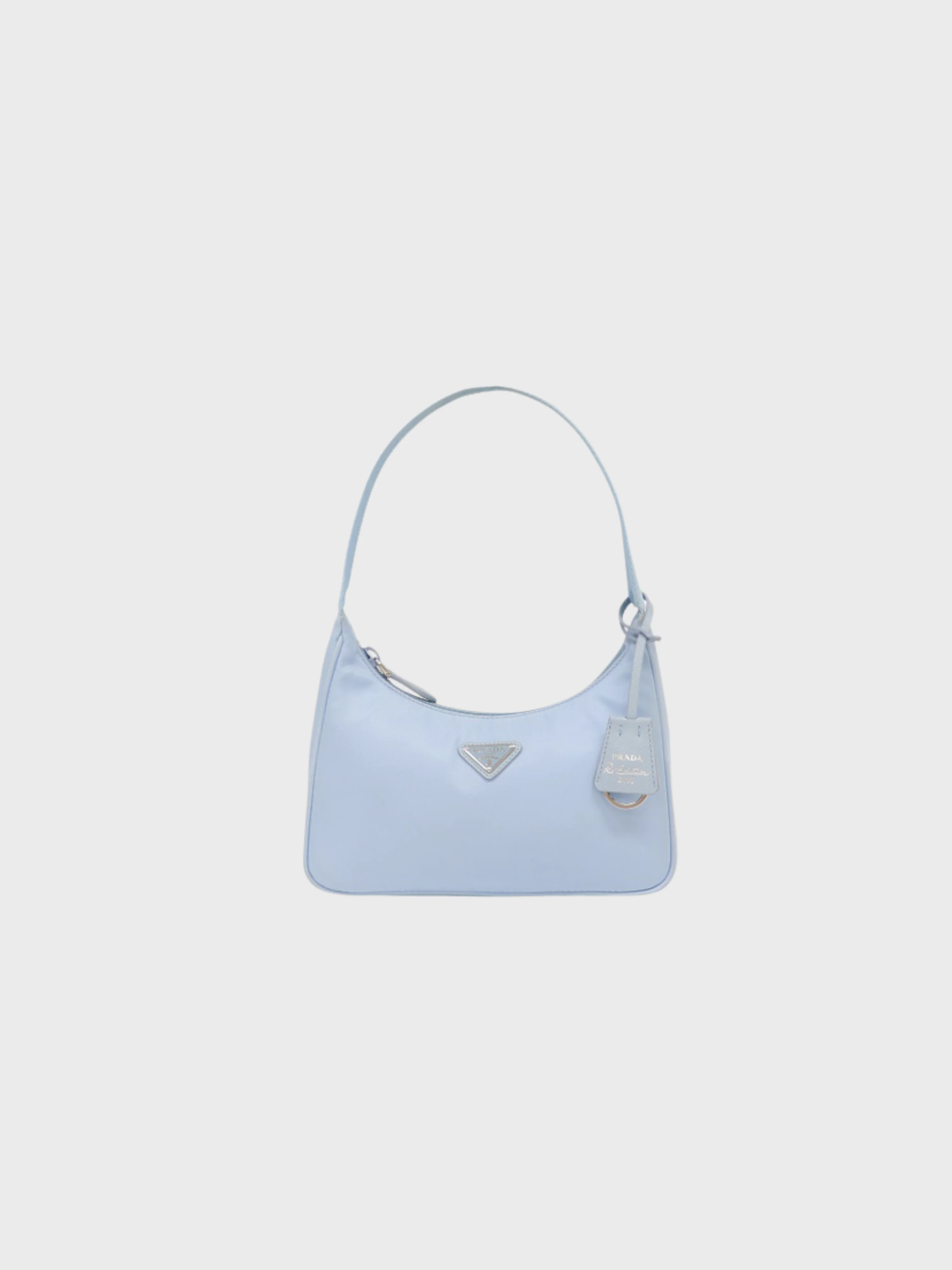 Prada 2000s Ice Blue Nylon Re-Edition 2000 Handbag