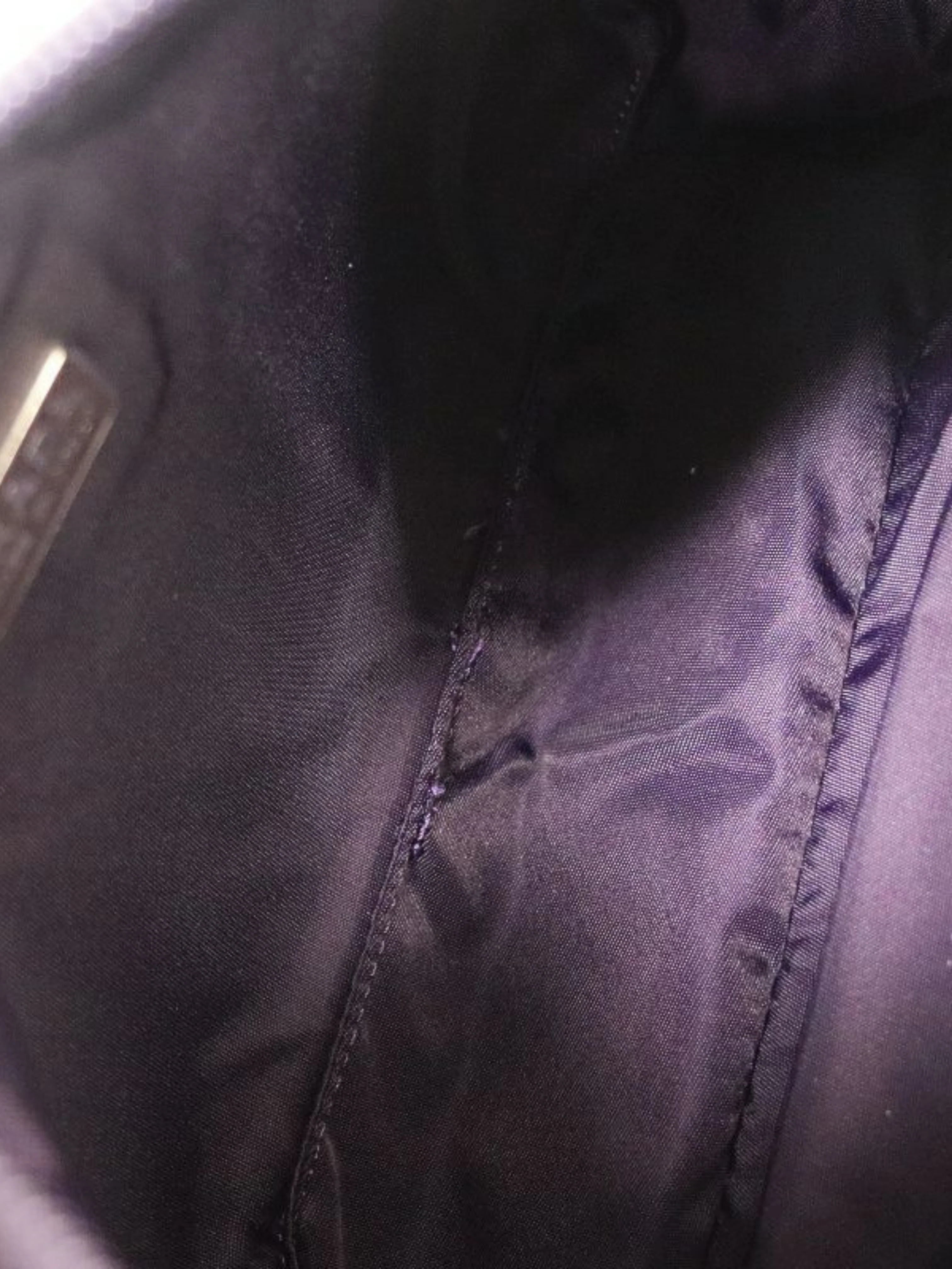 Prada 2000s Purple Triangle Logo Nylon Handbag - Image 7