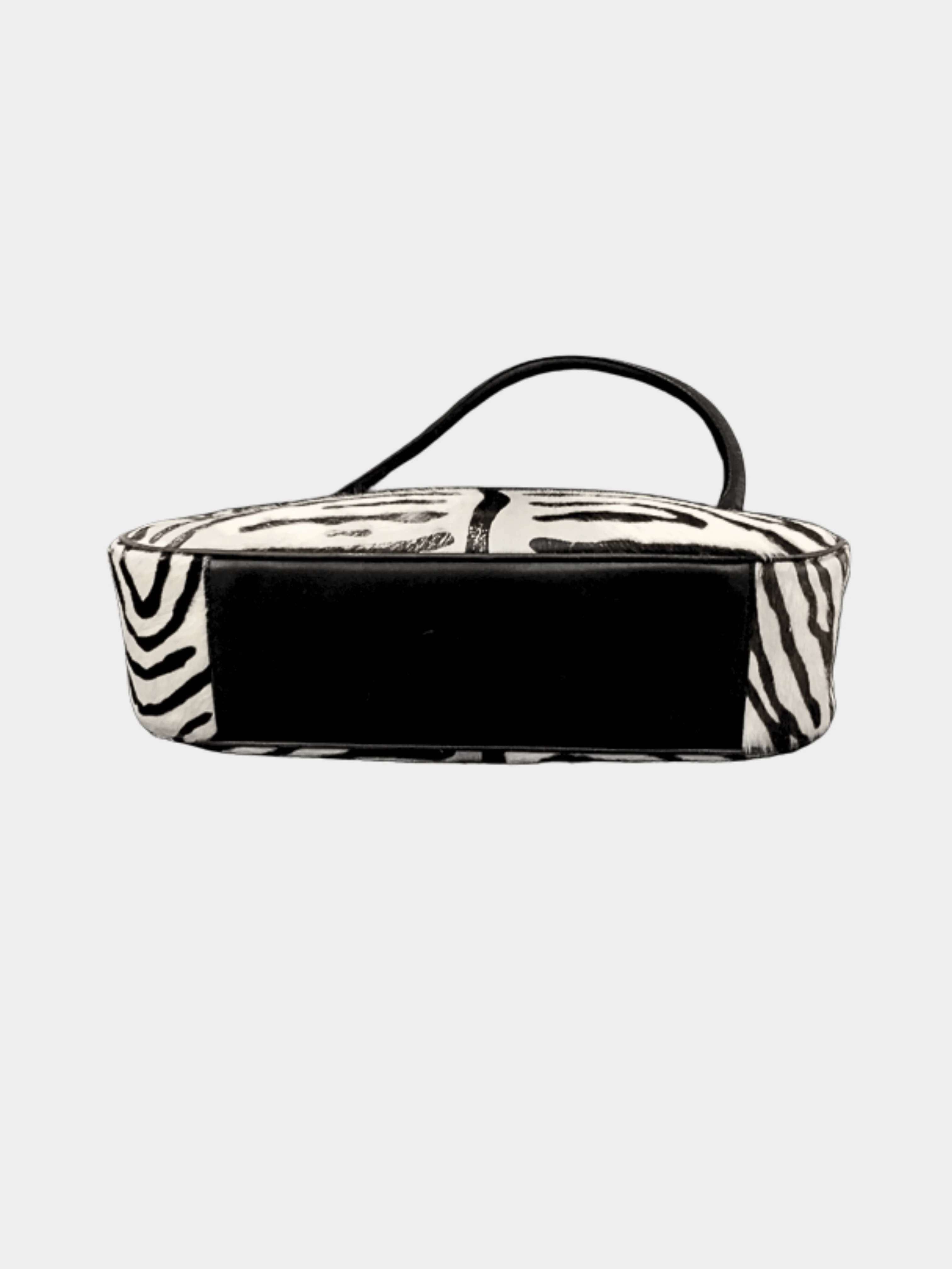 Prada 2000s Tri Color Zebra Print Calfhair Shoulder Bag - Image 5