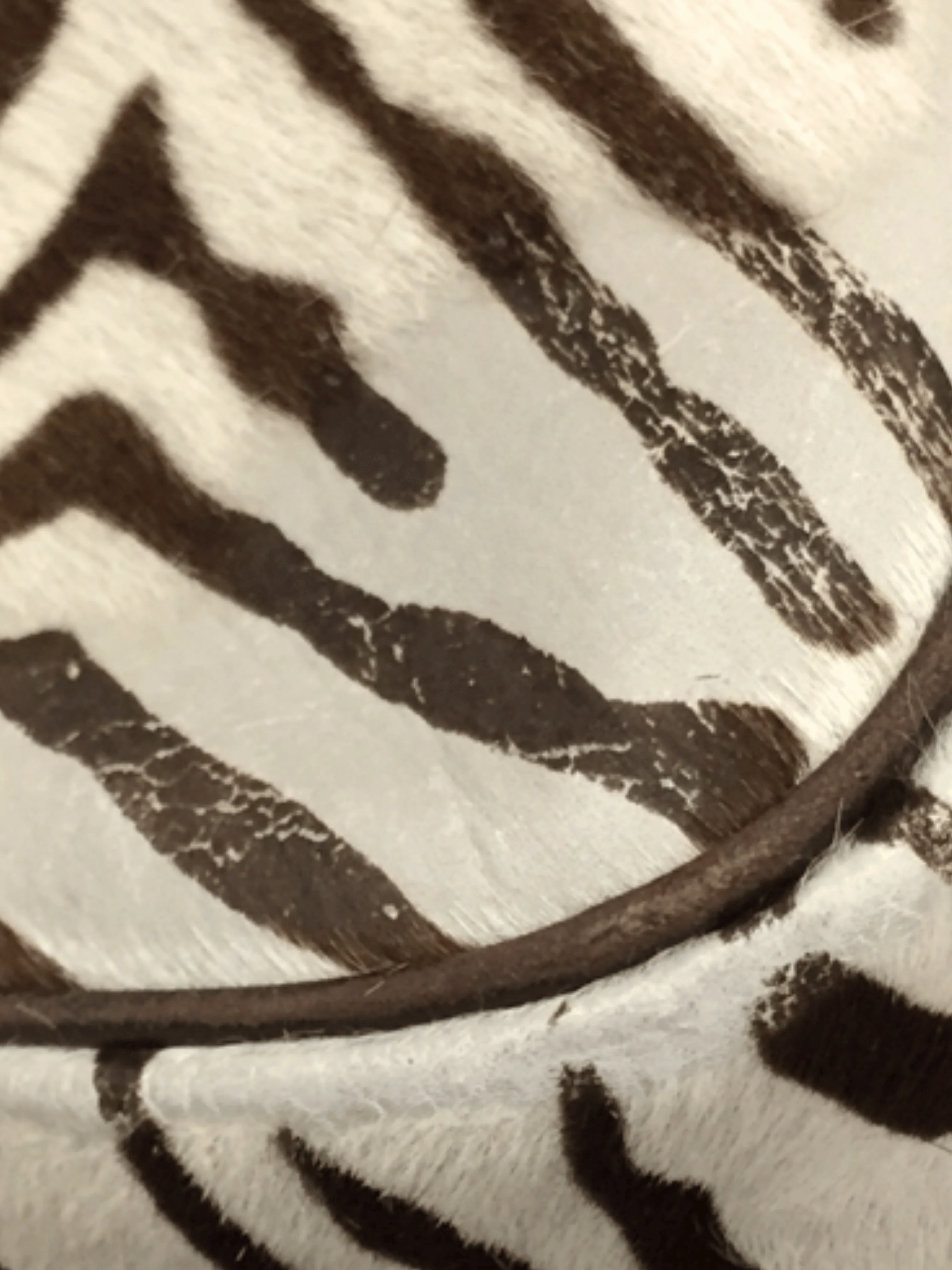 Prada 2000s Tri Color Zebra Print Calfhair Shoulder Bag - Image 6