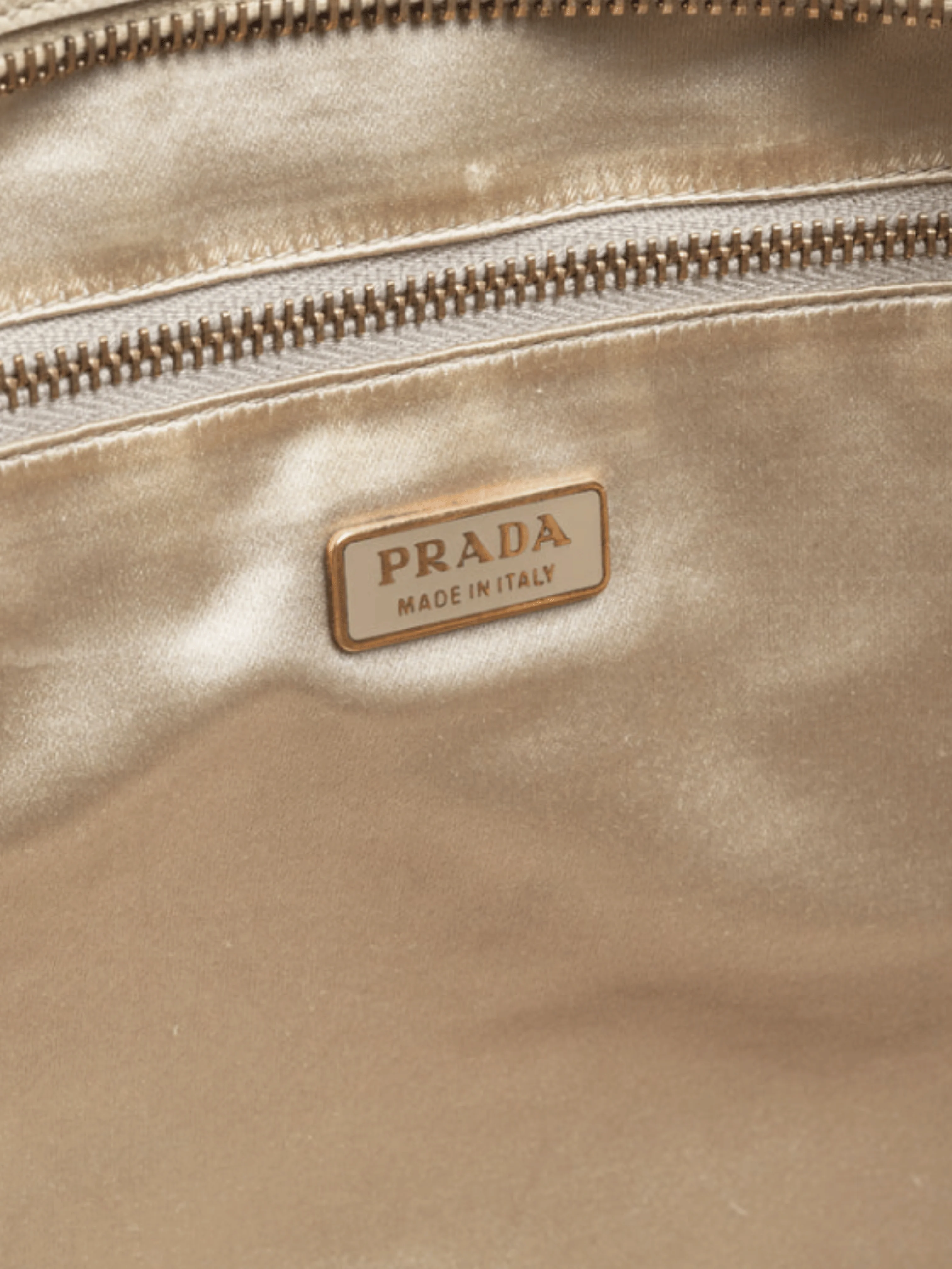 Prada 2010s Bauletto Cream Saffiano Leather Handbag - Image 8