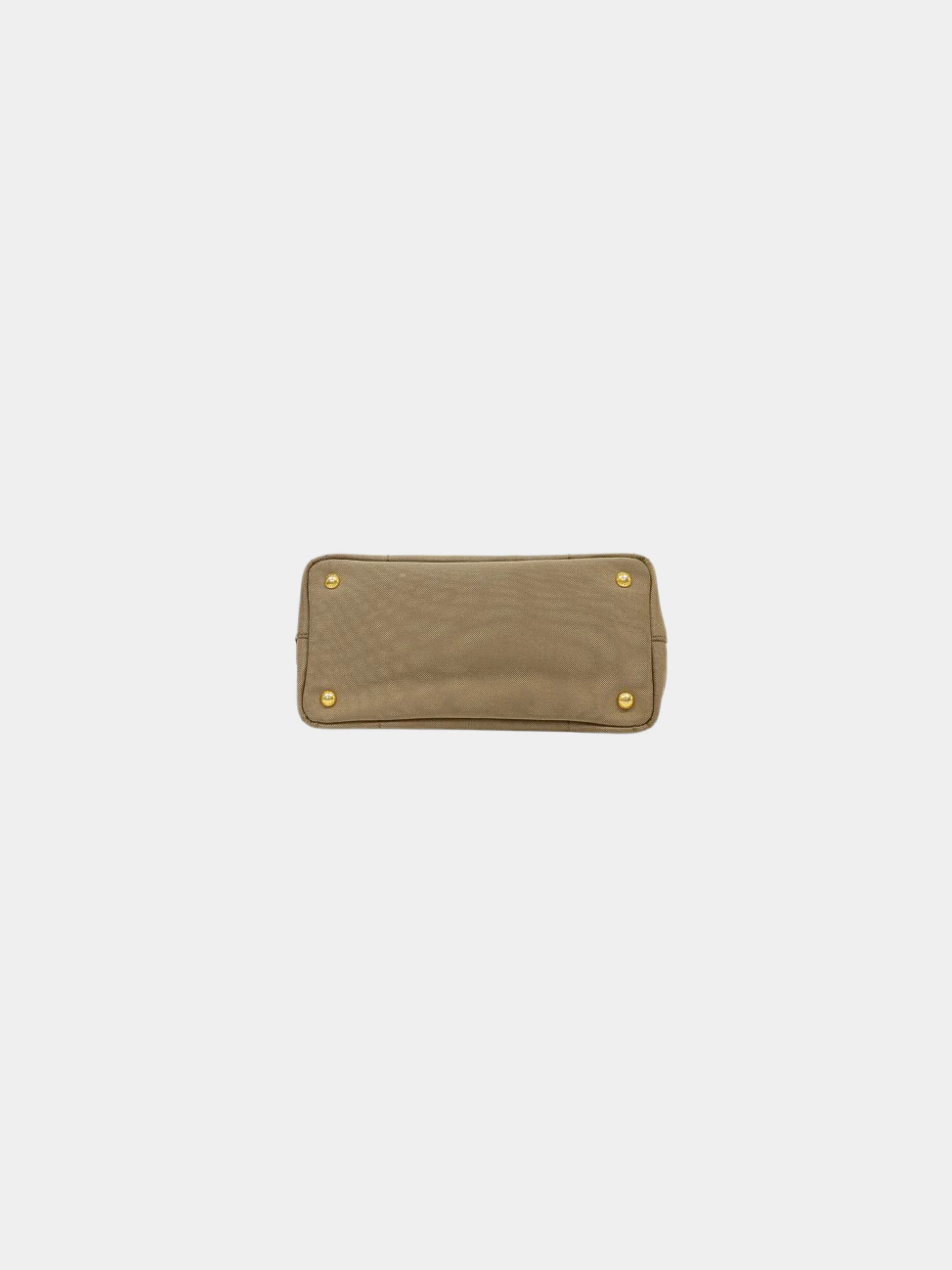 Prada 2010s Beige Canvas Canapa Tote Bag - Image 4