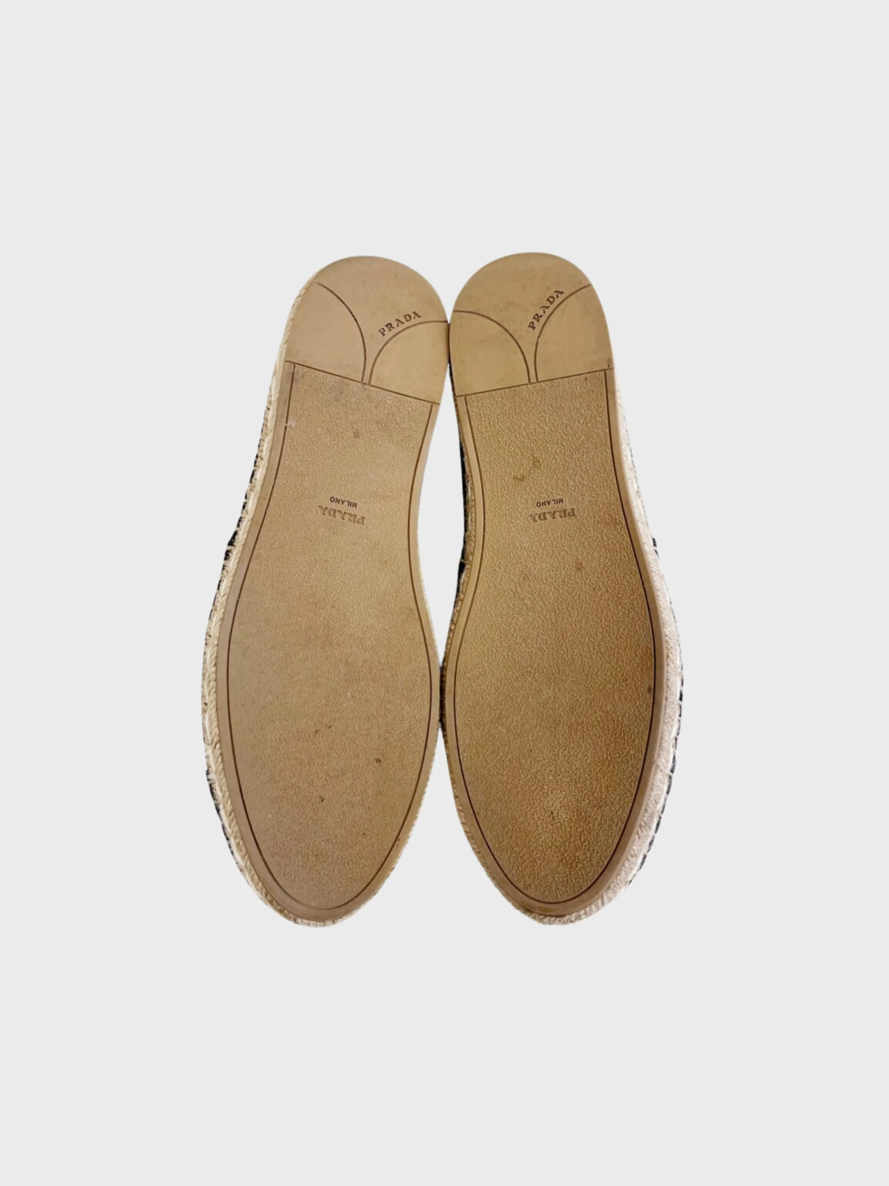 Prada 2010s Black Leather Bow Espadrilles - Image 5
